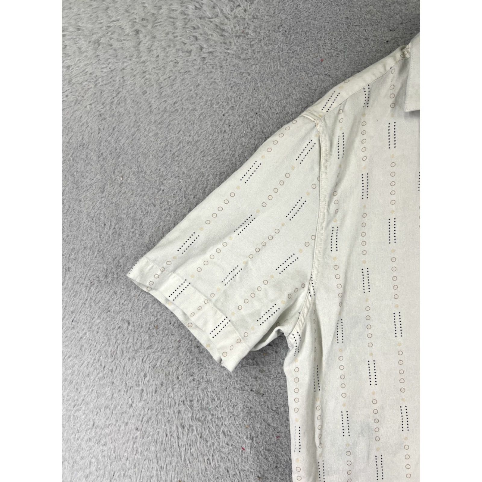 Nat Nast Nat Nast Shirt Adult Medium White Silk Blend 60s Style Button Up Pocket Size US M / EU 48-50 / 2 - 3 Thumbnail