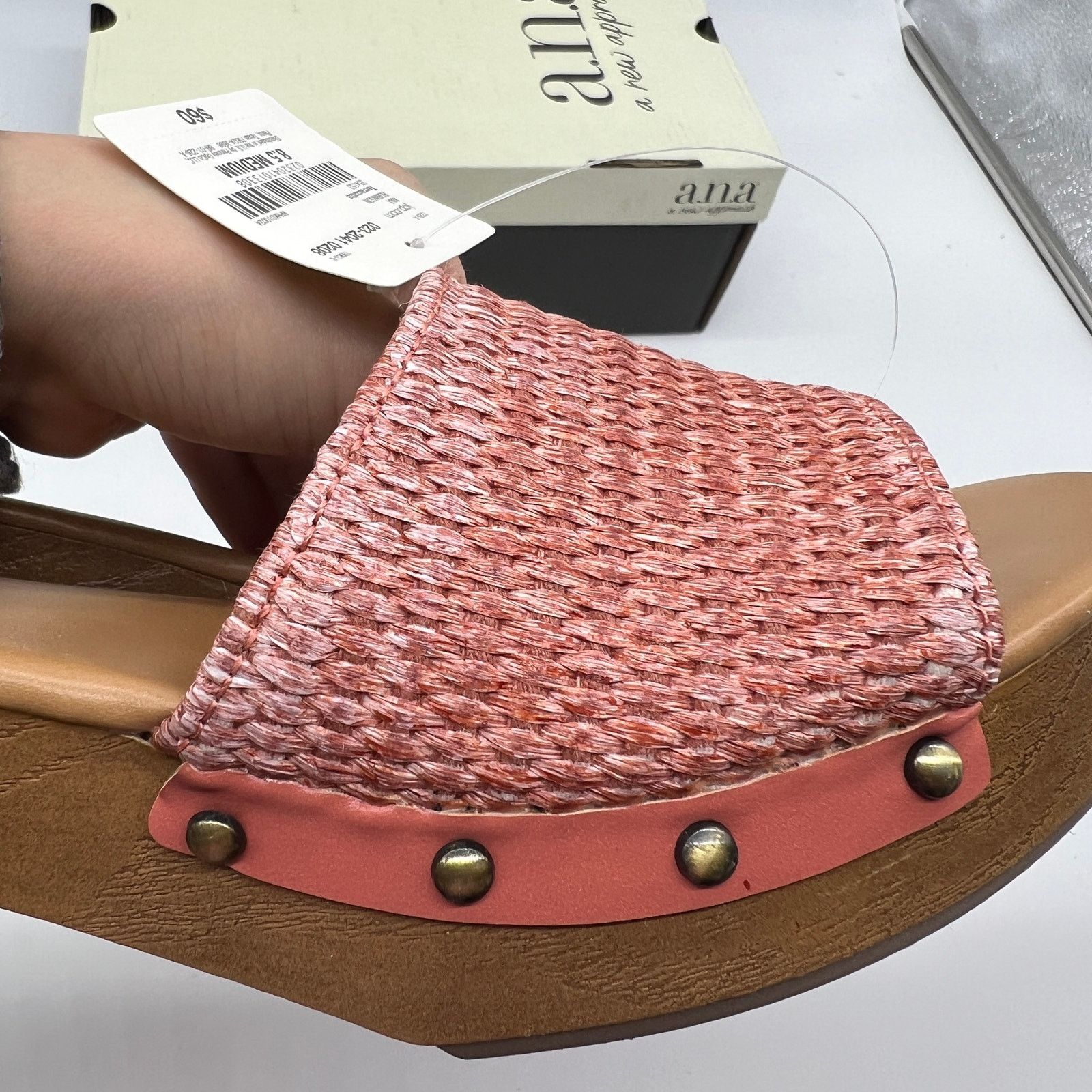 Other a.n.a Womens Robinson Heeled Sandals Terracotta Size US 8.5 / IT 38.5 - 6 Thumbnail