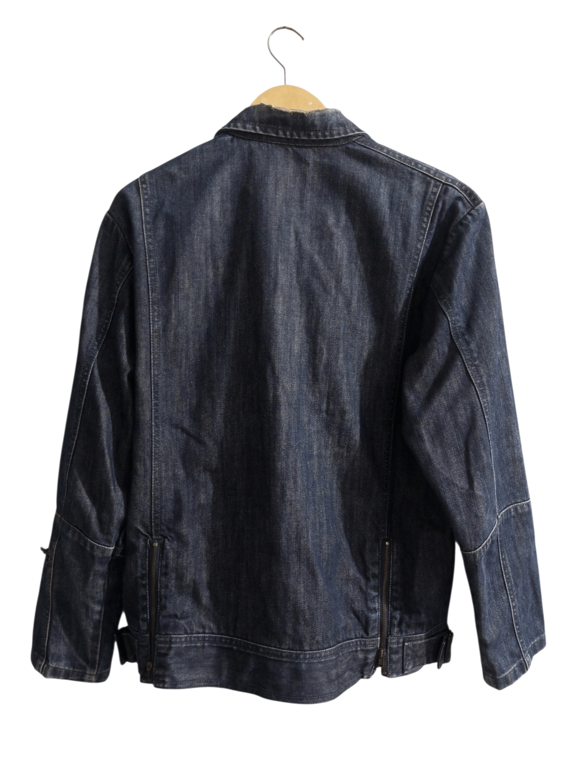 Cooper Vintage Lee Cooper multi zipper distressed denim jacket Size US M / EU 48-50 / 2 - 9 Thumbnail