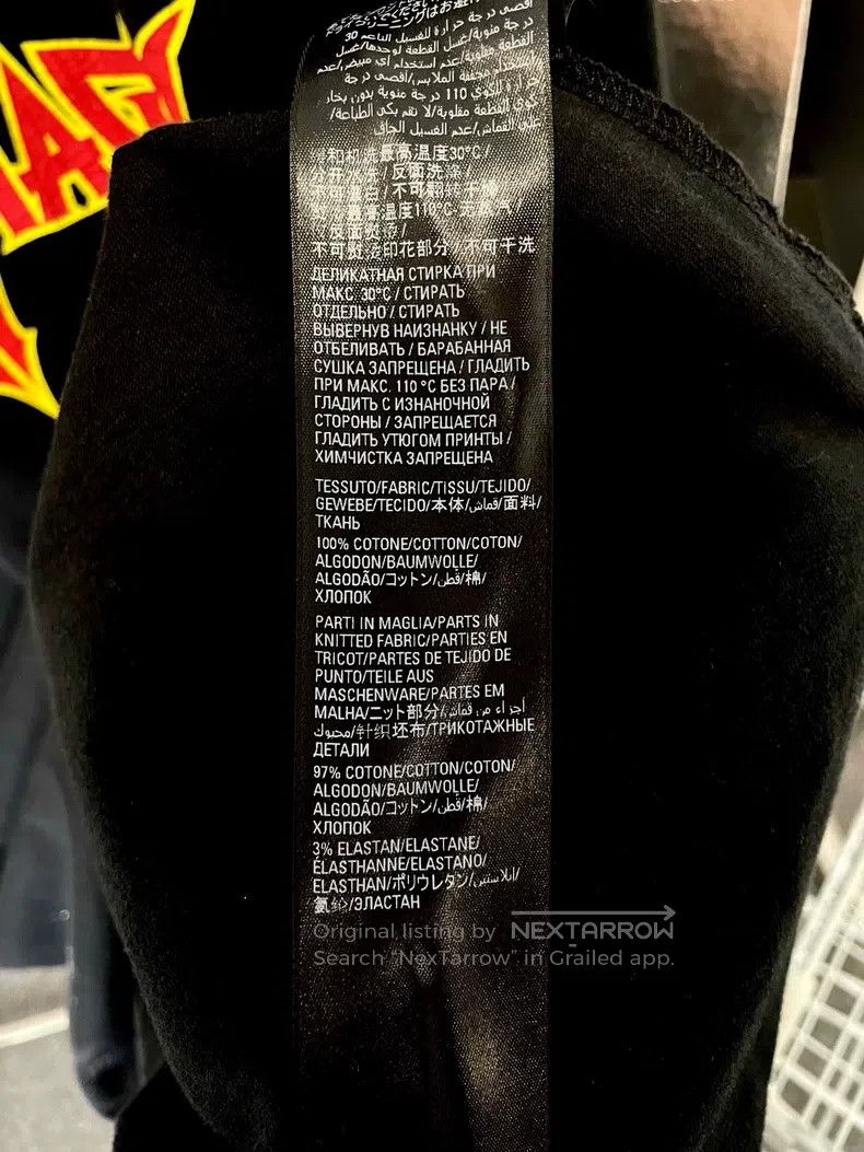 Balenciaga Balenciaga Rock Band Series Lightning Letter Pattern Round Size US S / EU 44-46 / 1 - 6 Thumbnail