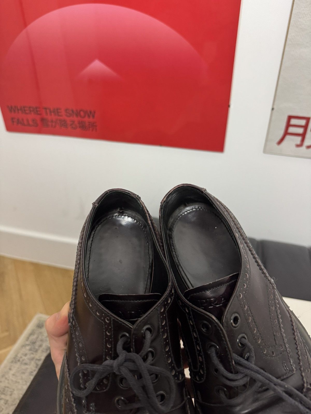 Prada Prada Derby Shoes Patent Leather Designer High End Luxury Size US 6 / EU 39 - 6 Thumbnail