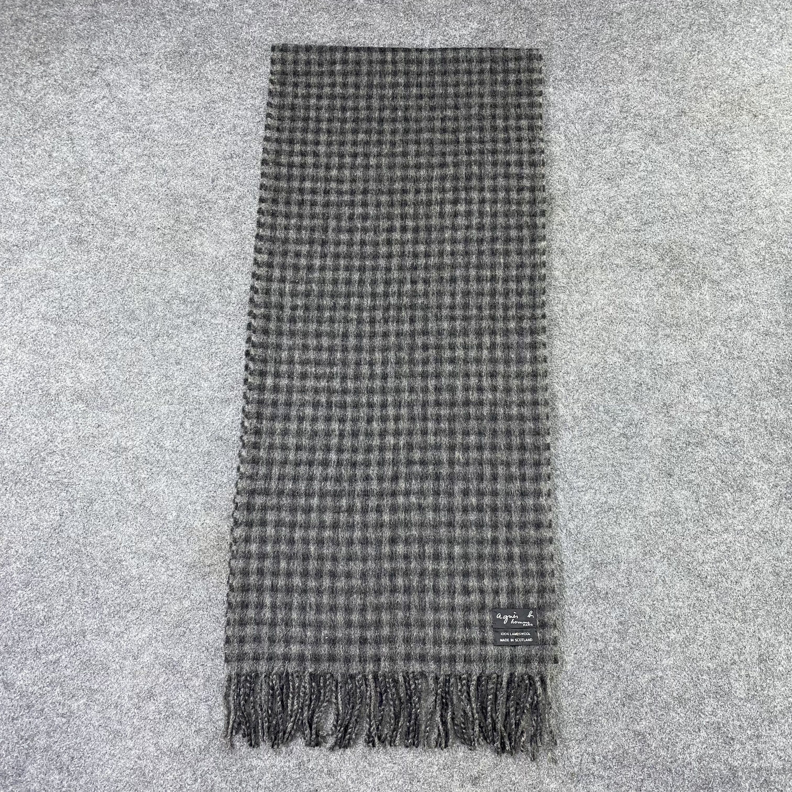 agnes b. Agnes B. Wool Muffler / Scarf / Neckwear - T1248 Size ONE SIZE - 2 Thumbnail