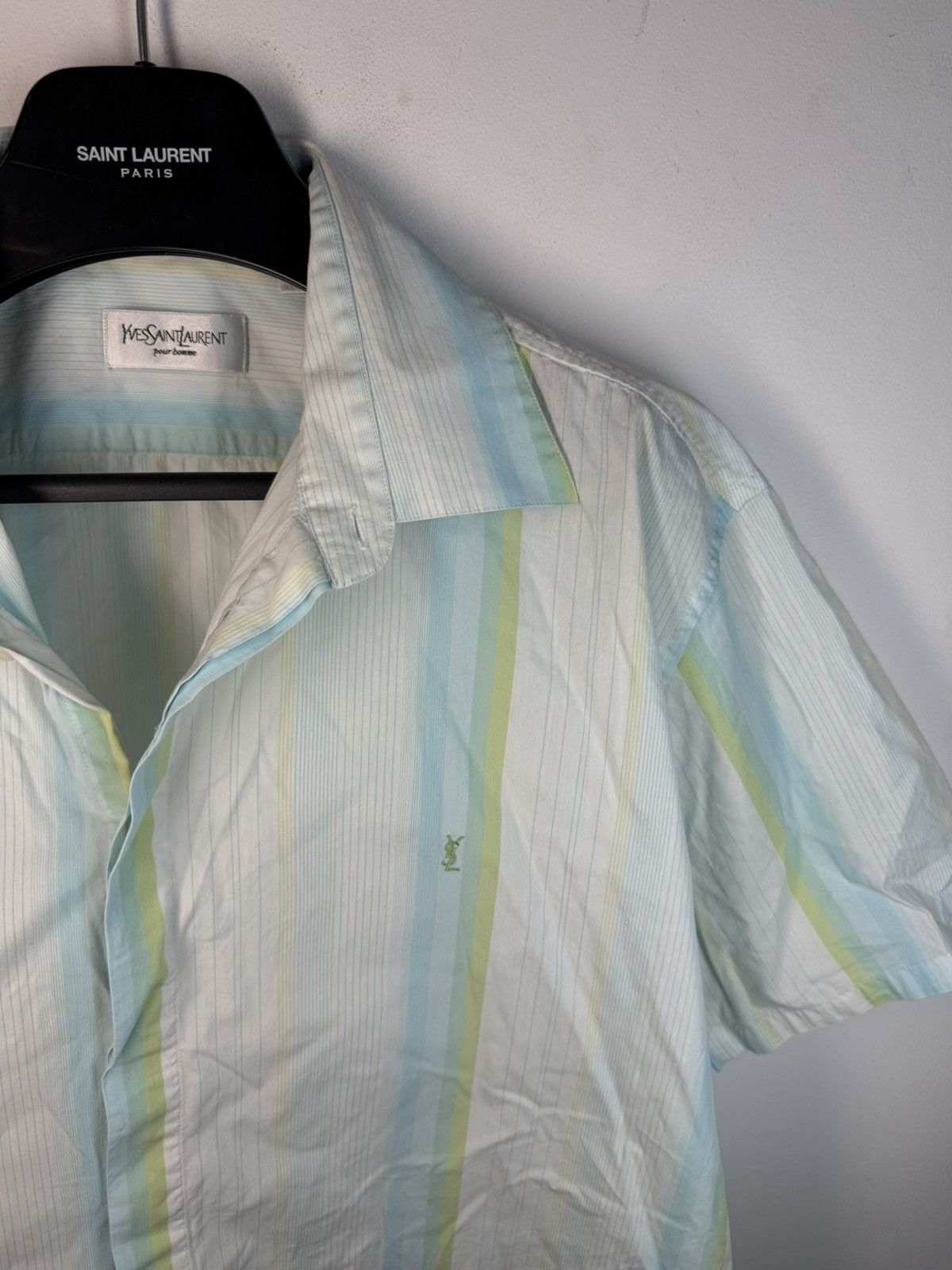Yves Saint Laurent White YSL Shirt Summer Rare Size US XL / EU 56 / 4 - 3 Thumbnail