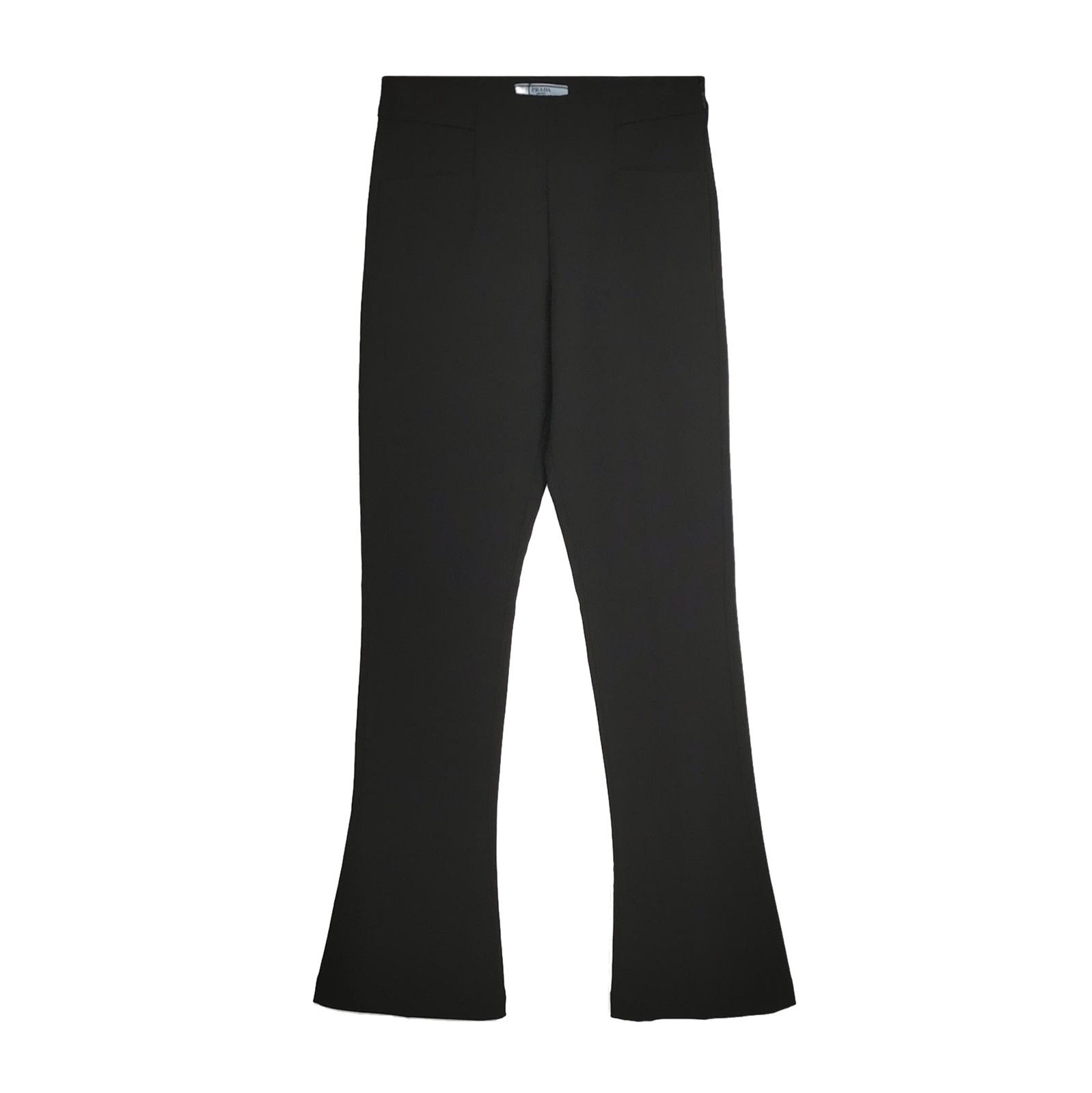 Prada Prada Logo Flared Black Trousers Size 38 0089 Size 38" / US 16 / IT 52 - 1 Thumbnail