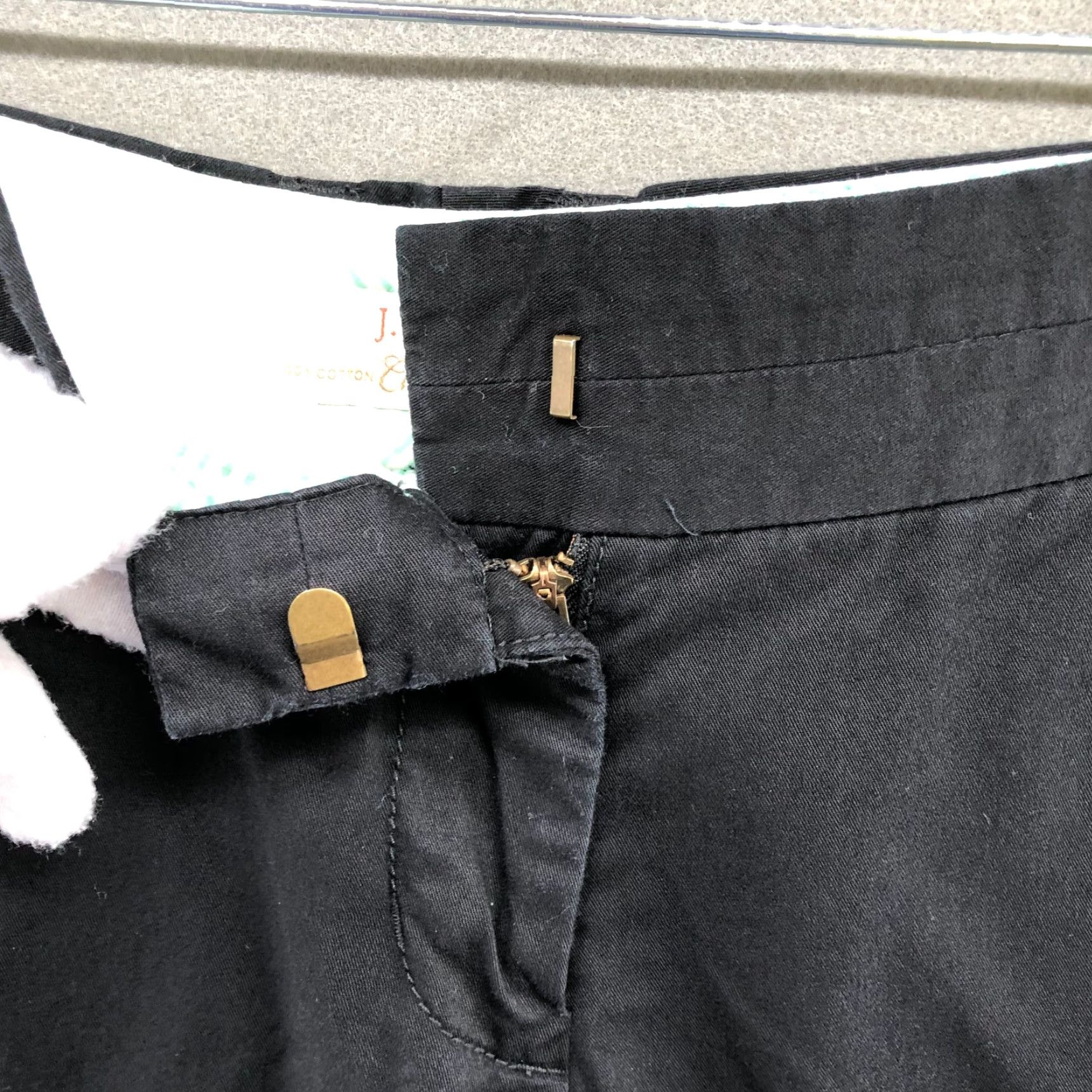 J.Crew VINTAGE J.CREW Black Chino Shorts Womens Size 0 Mid Rise Cotton Casual Size 25" / US 0 / IT 36 - 7 Thumbnail