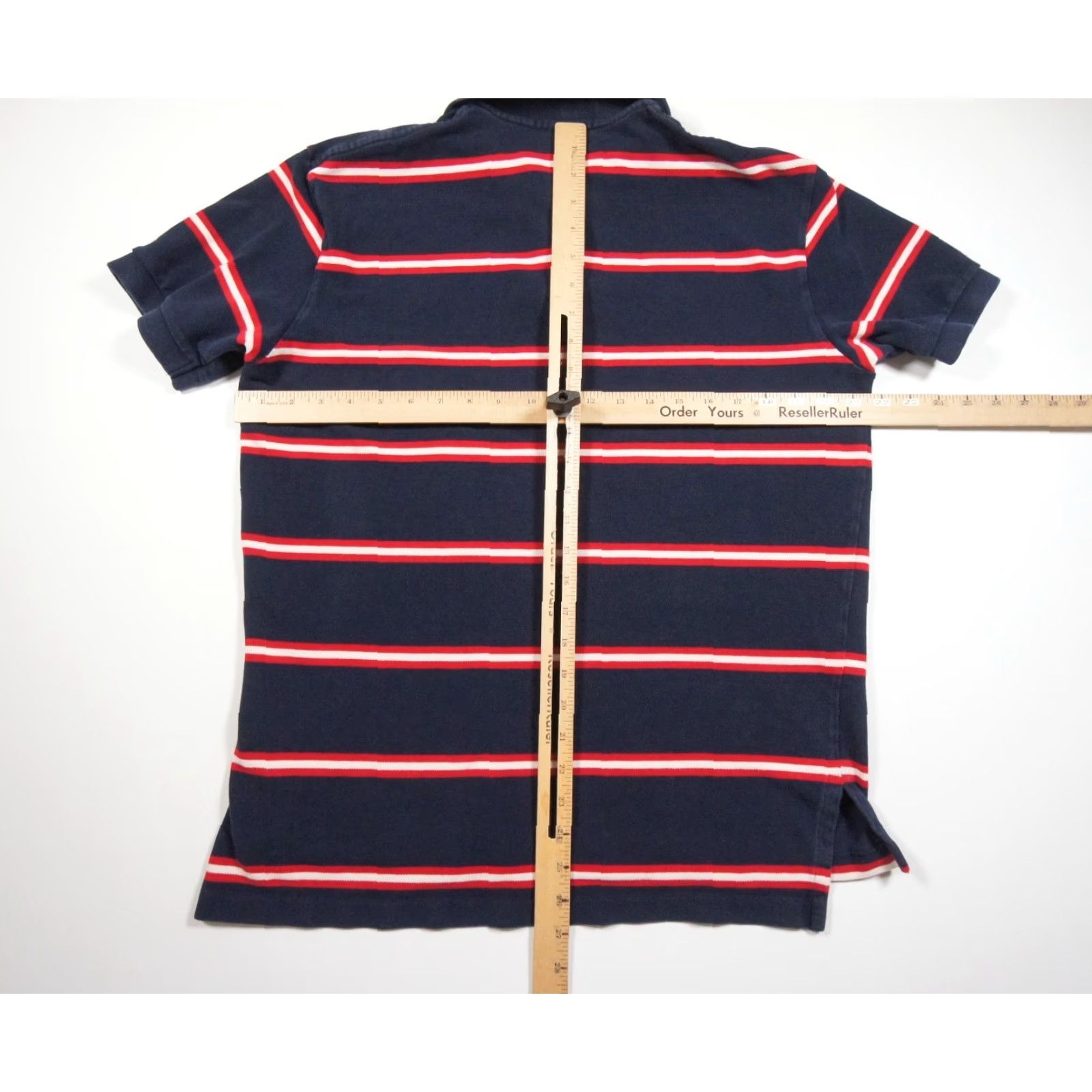 Polo Ralph Lauren Polo Ralph Lauren Striped Polo Shirt Mens Large Blue Short Sleeve Collared Preppy Size US L / EU 52-54 / 3 - 6 Thumbnail