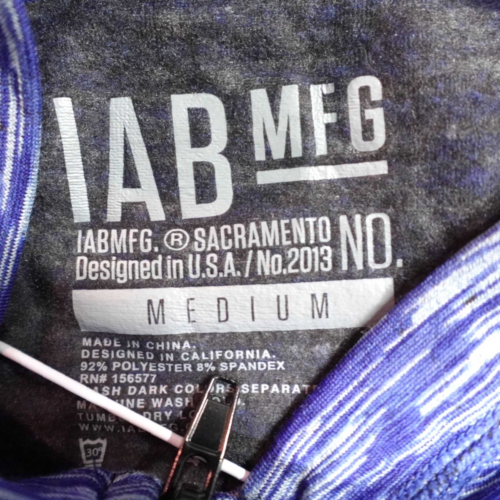 Vintage IAB Jacket Medium Blue Full Zip Hooded I Am Becoming Contour New Size M / US 6-8 / IT 42-44 - 4 Thumbnail