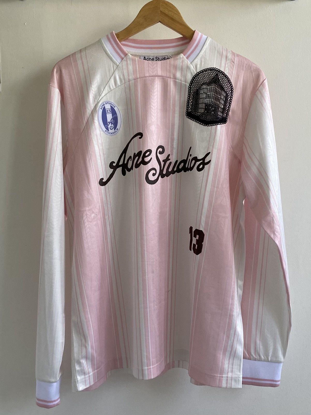 Pre-owned Acne Studios Pink/white Jersey