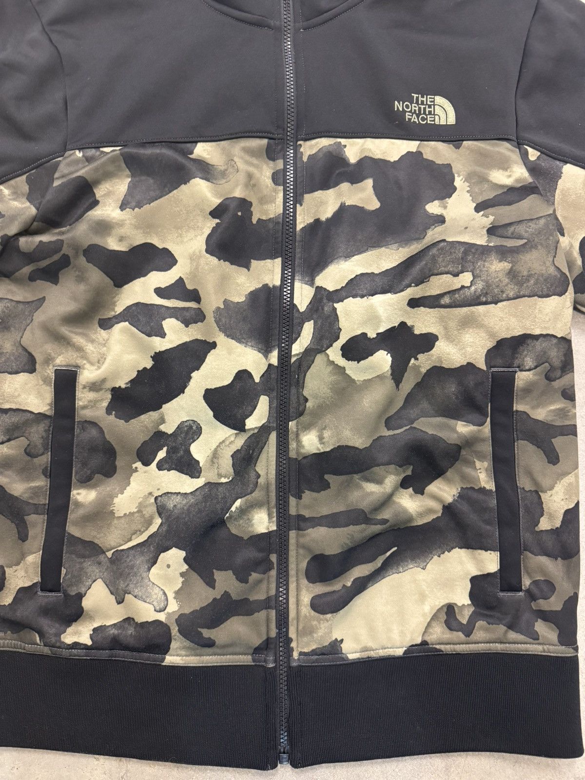 The North Face The North Face Dryver Track Jacket Green Tan Black Camo Size US M / EU 48-50 / 2 - 2 Thumbnail