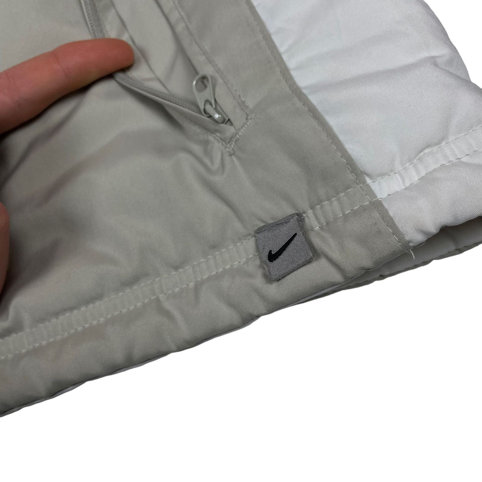 Nike × Vintage Nike Adults White Reversible Full Zip Hooded Jacket Medium Size US M / EU 48-50 / 2 - 8 Thumbnail