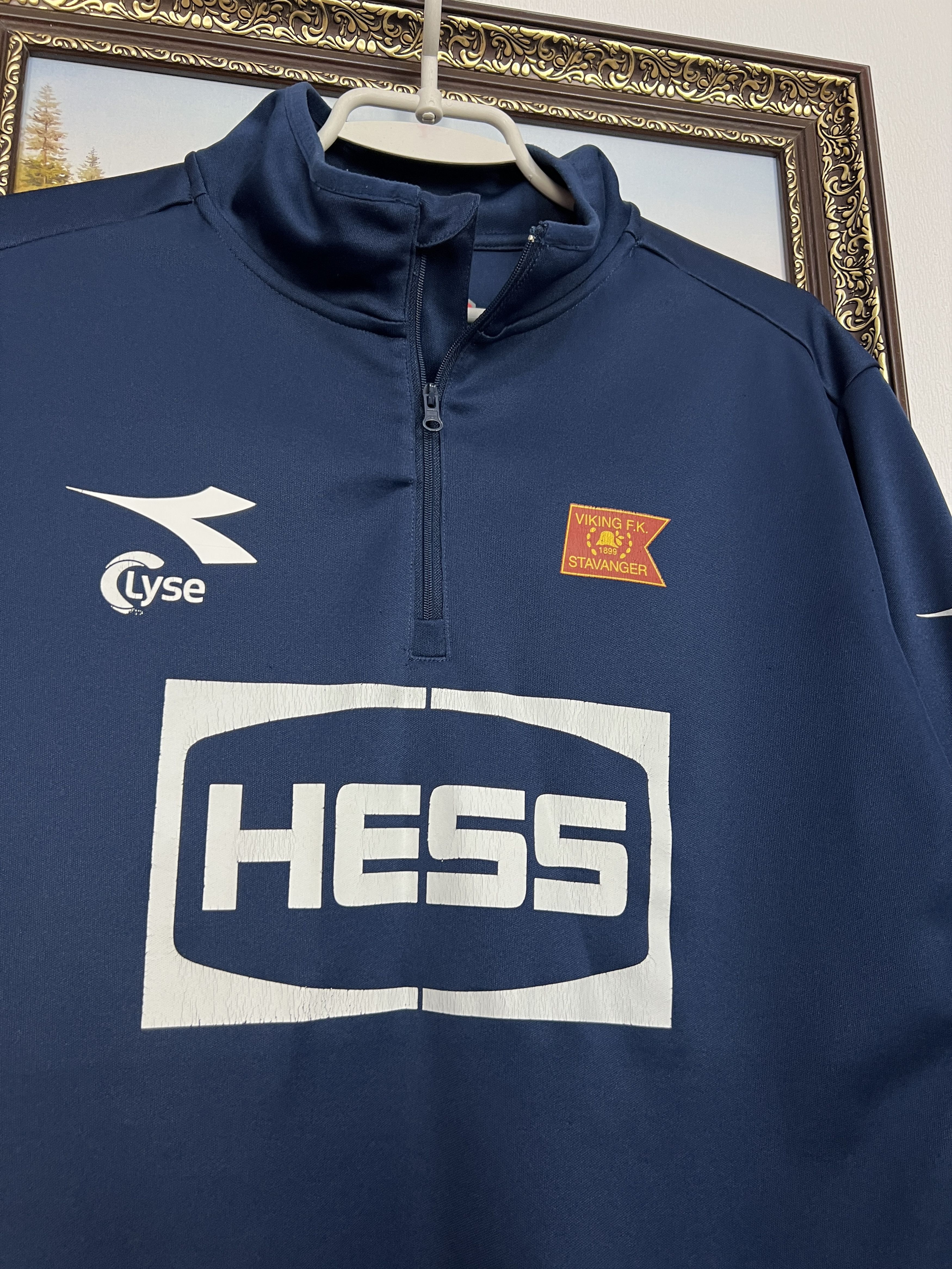 Diadora Viking Stavanger Football Train Jacket Soccer Track Top Size US L / EU 52-54 / 3 - 3 Thumbnail