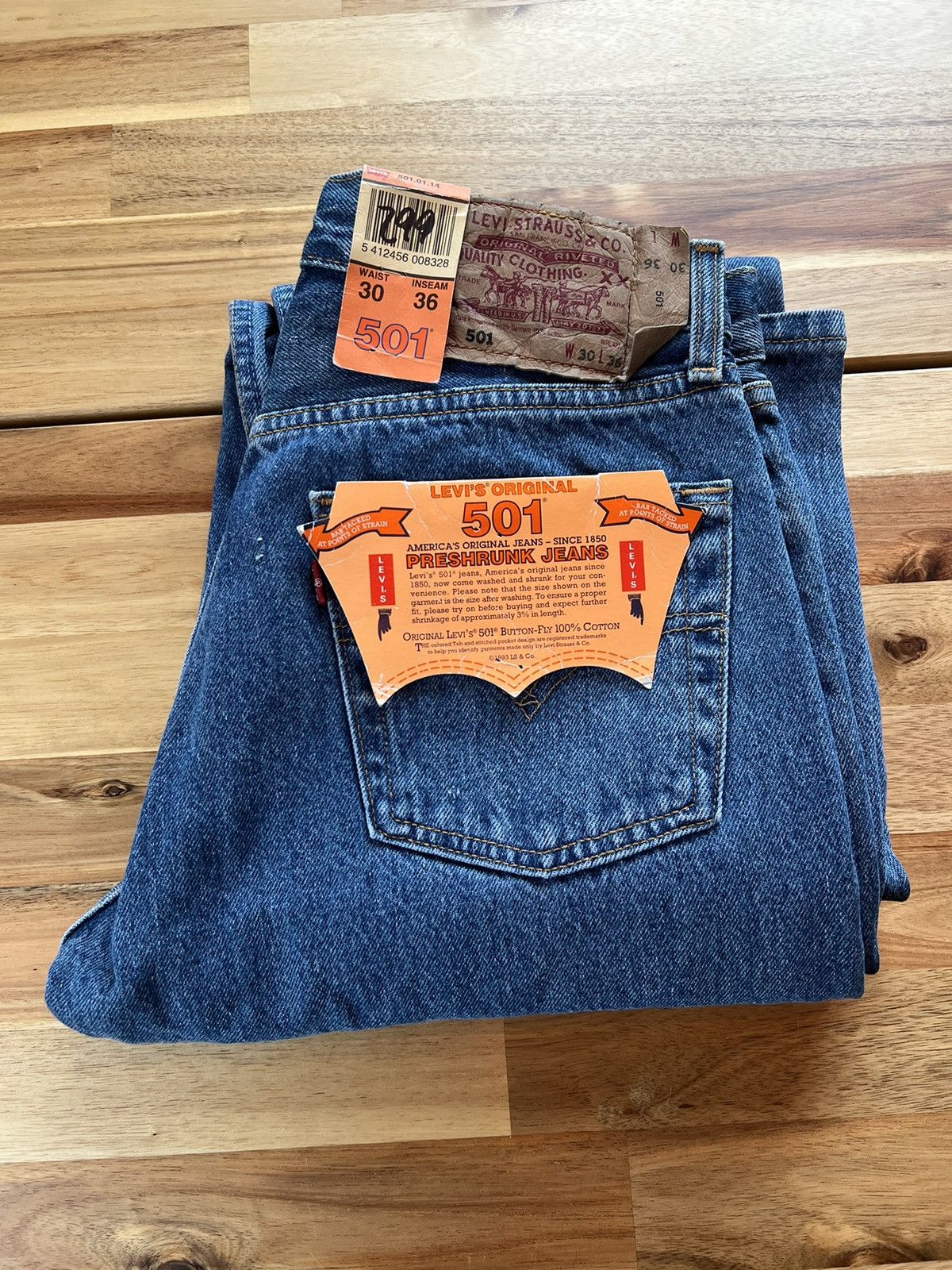 Levi's × Levi's Vintage Clothing Levis vintage 501 jeans UNUSED Size US 30 / EU 46 - 1 Thumbnail