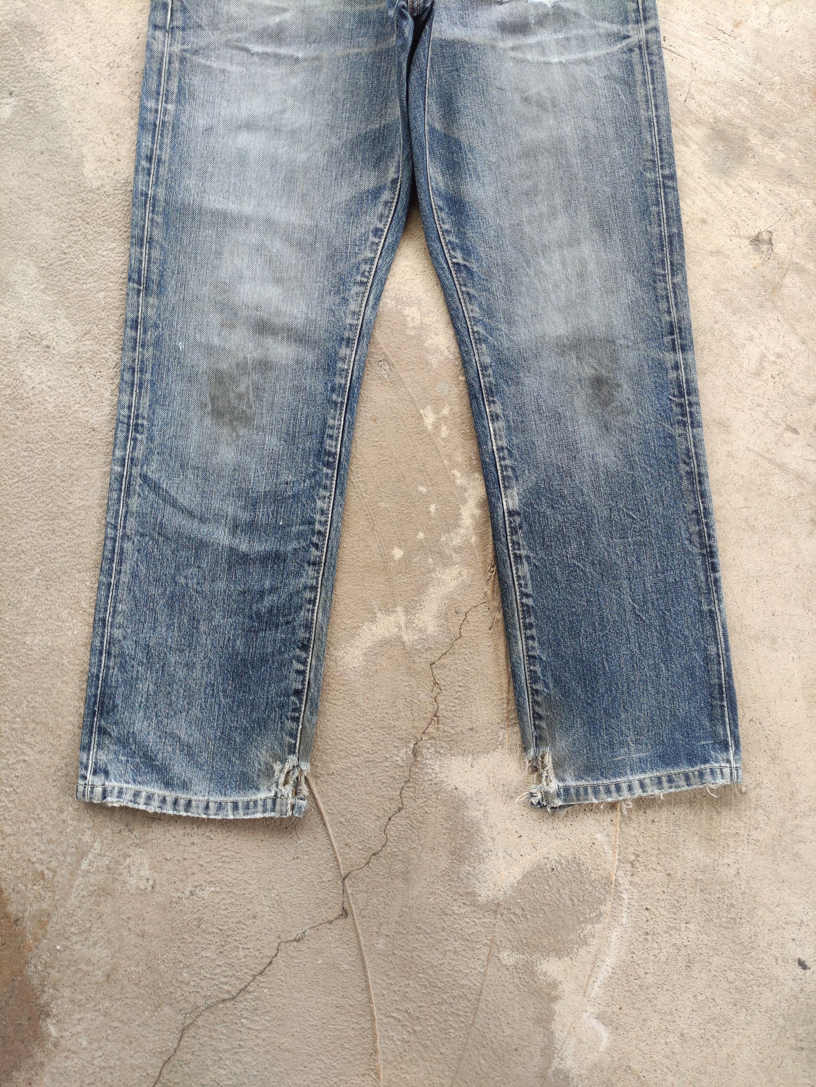 Japanese Brand Vintage Japanese Jean Distressed Faded Denim Size US 31 - 4 Thumbnail