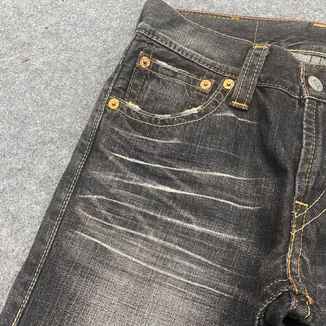 Japanese Brand 💥Flare💥Vintage Levis 507 Flare Denim Size US 32 / EU 48 - 10 Thumbnail