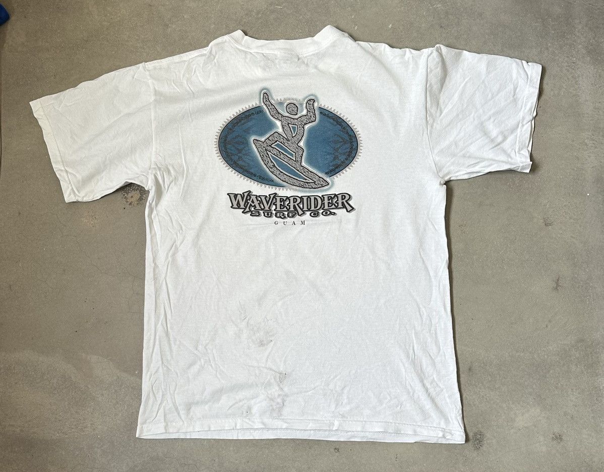 VINTAGS WAVE RIDER SURF CO GUAM HAWAII USA TEE
