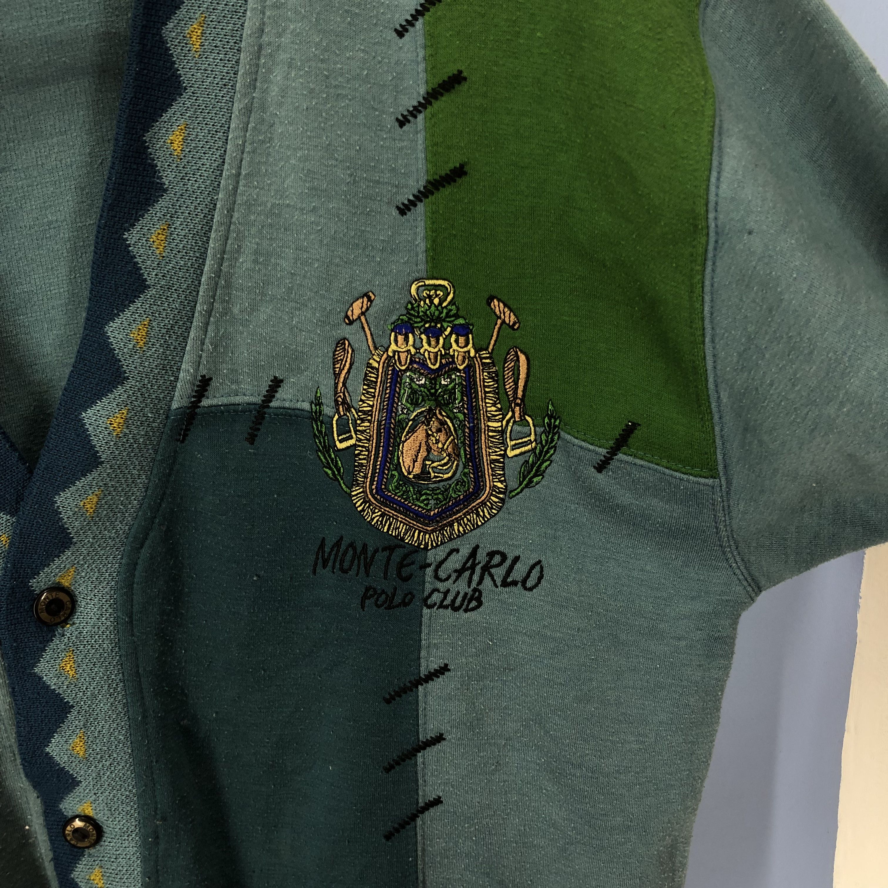 Other MONTE CARLO POLO CLUB Button Sweatshirt #1679/05 Size US L / EU 52-54 / 3 - 3 Thumbnail
