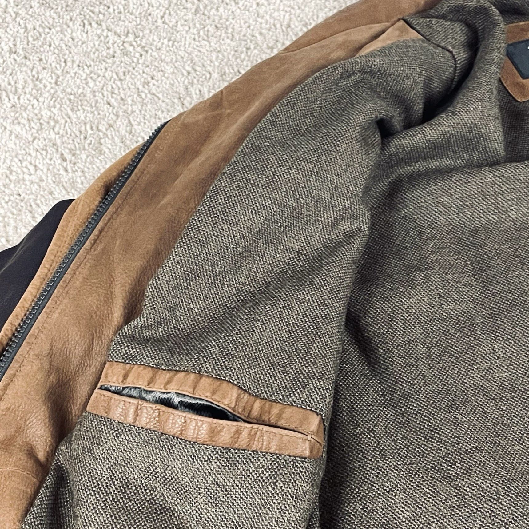 Vintage VINTAGE Remy Leather Jacket 40 Brown Men's Jacket Bomber Coat Snap Zip Lined USA Made 90s 80s Classic Outdoor Casual Size US XXS / EU 40 - 6 Thumbnail