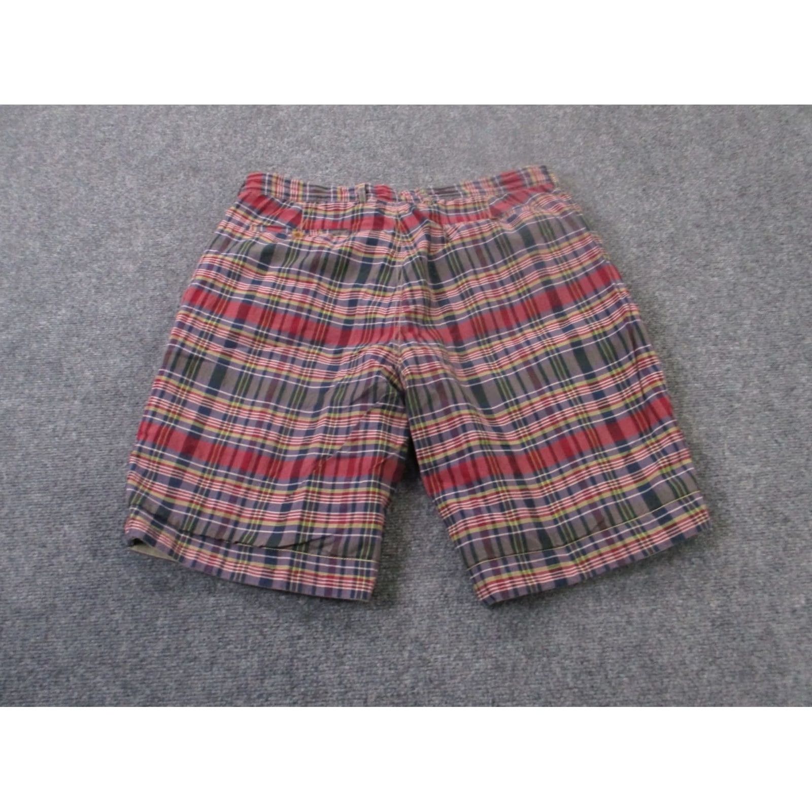 Polo Ralph Lauren Polo Ralph Lauren Shorts Mens 38 Plaid Colorful Chino Reversible Preppy Golf Casual Knit Cotton Front Flat Front Inseam 10in Spring Summer 38 Mens Size US M / EU 48-50 / 2 - 6 Thumbnail