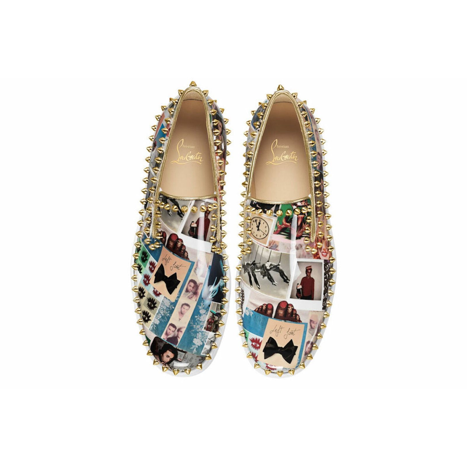 Christian Louboutin Christian Louboutin Pik Boat Black Gold Spike Sneakers 41 Size US 11 / IT 41 - 7 Thumbnail