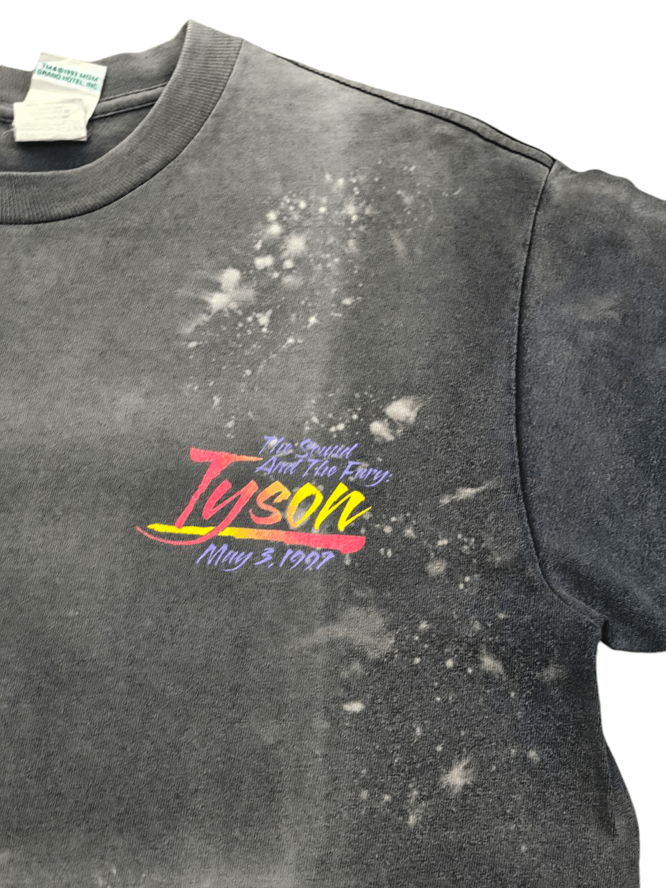 Rap Tees 90s Vtg Mike Tyson Backhit print Sun Faded T Size US M / EU 48-50 / 2 - 4 Thumbnail