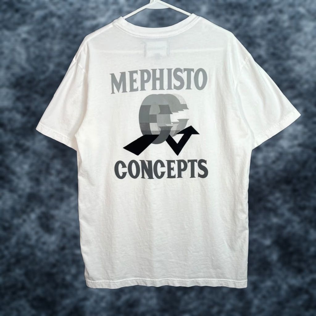 Vintage CONCEPTS Mephisto Stepper T-Shirt Adult Medium White Cotton USA Mens Size US M / EU 48-50 / 2 - 1 Thumbnail