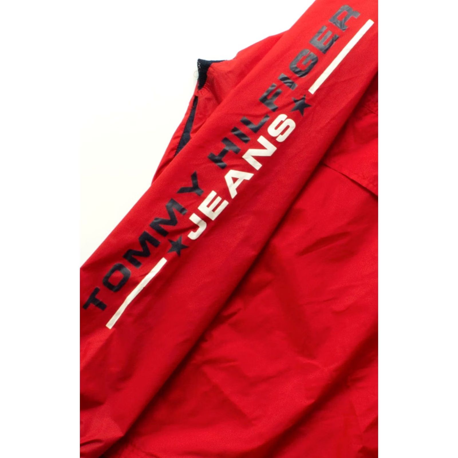 Tommy Hilfiger VINTAGE Tommy Hilfiger Jeans Pullover Windbreaker 1990s Red XS XL? Size US XL / EU 56 / 4 - 4 Thumbnail