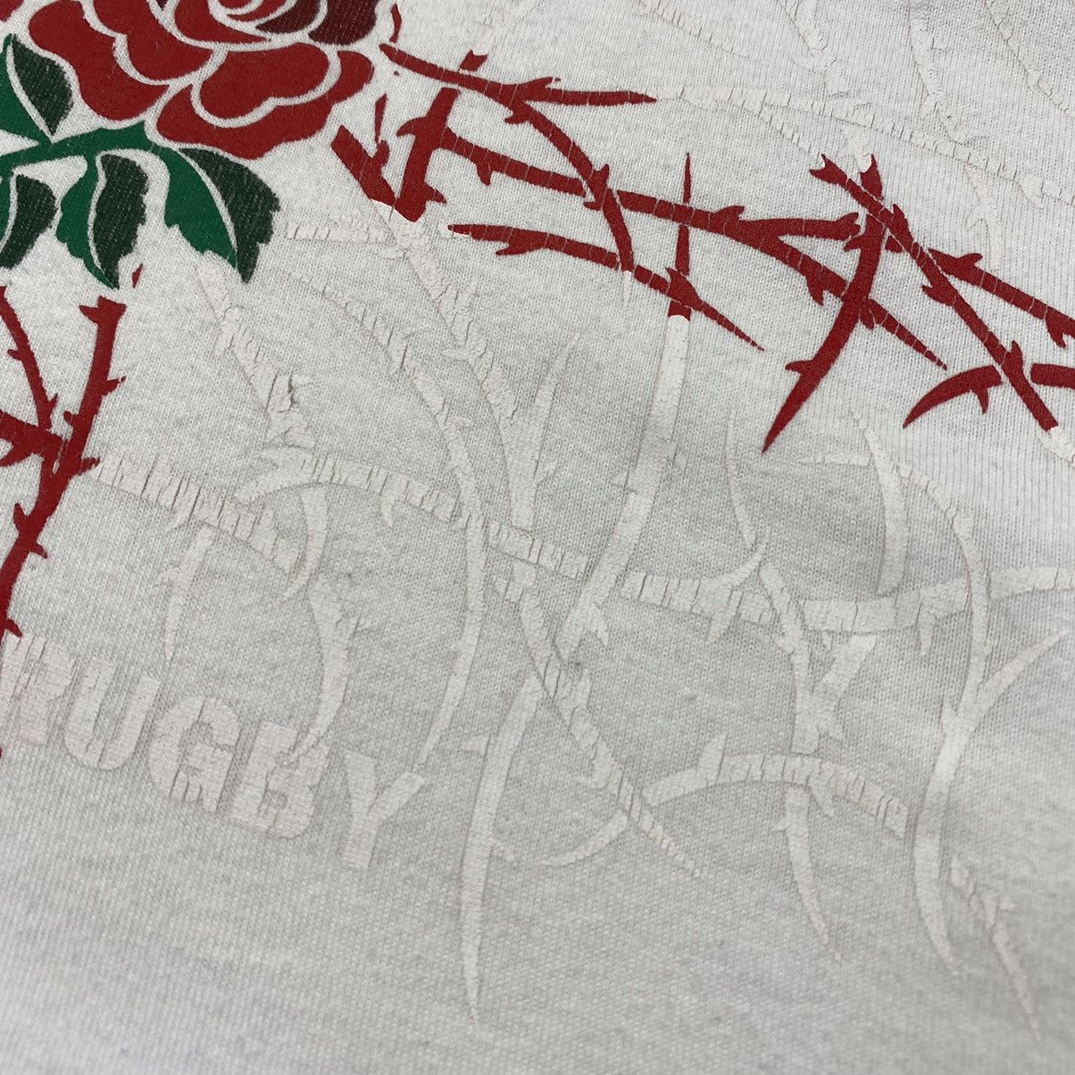 Vintage Vintage Nike Rugby Big Graphic logo 90’s white tee Size US M / EU 48-50 / 2 - 7 Thumbnail