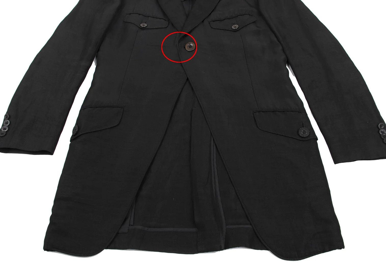 Yohji Yamamoto Yohji Yamamoto Tailored Jacket in Black Size US XL / EU 56 / 4 - 9 Thumbnail