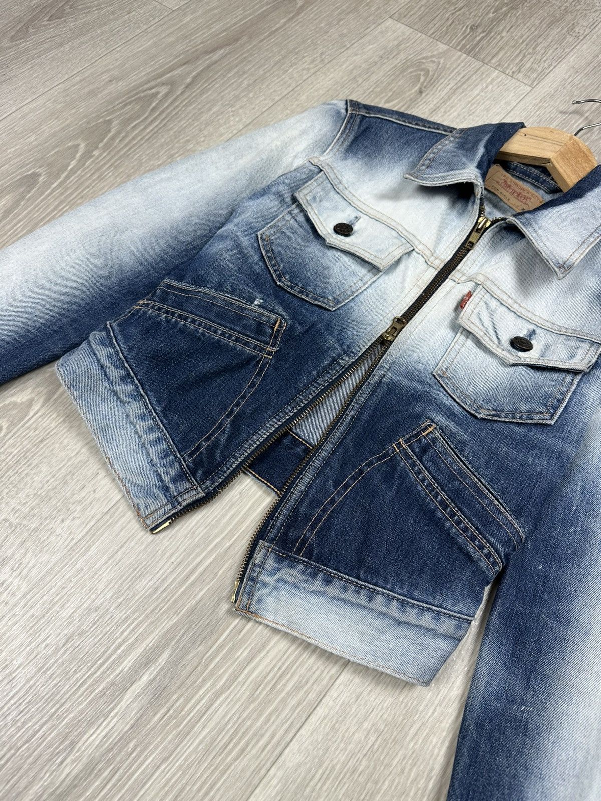 Levi's × Levi's Vintage Clothing × Vintage Vintage Levi’s Denim Zip Jacket Jeans Blazer Size XS Size XS / US 0-2 / IT 36-38 - 7 Thumbnail