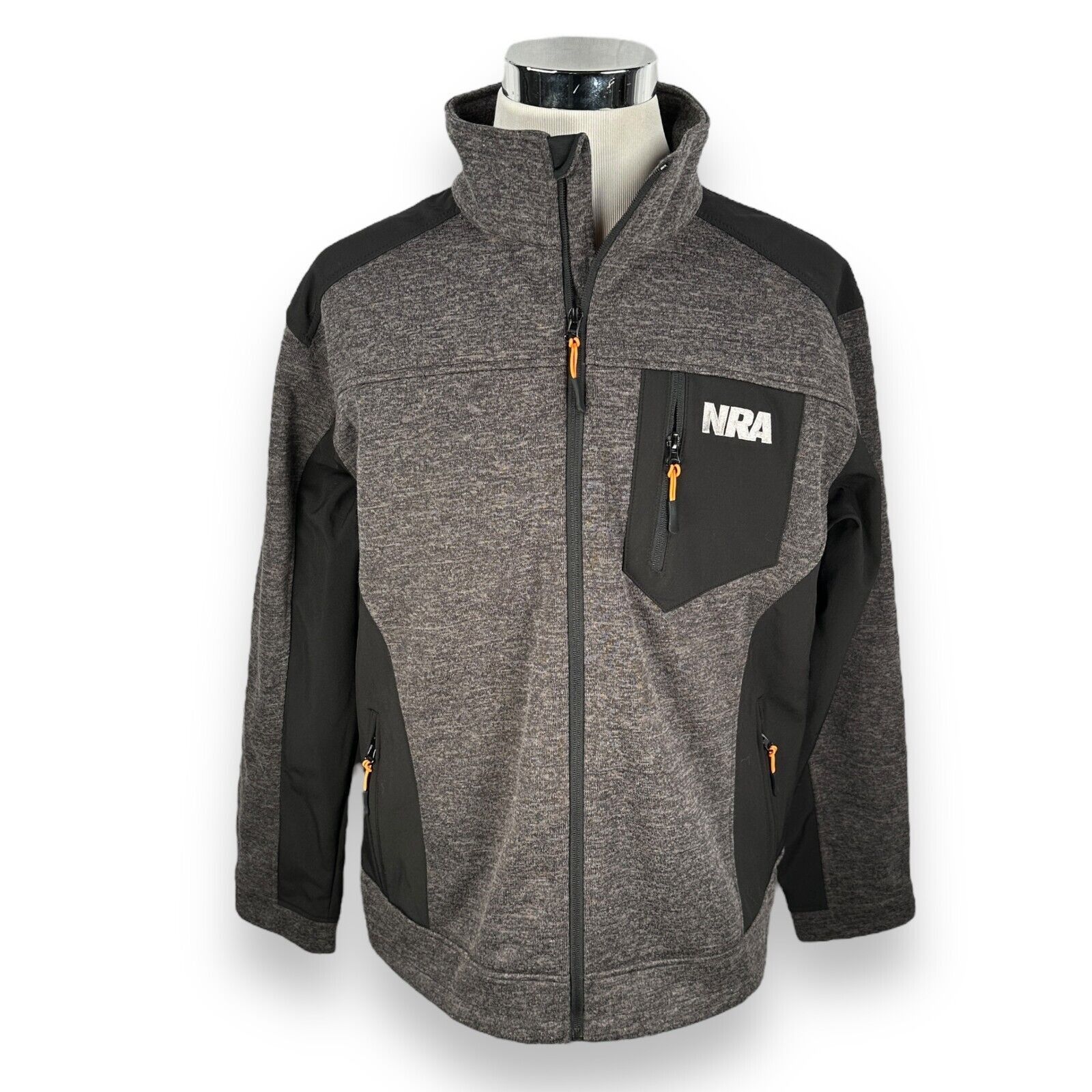 The Unbranded Brand NRA Jacket XL Gray Black Zip National Rifle Association Size US XL / EU 56 / 4 - 1 Thumbnail
