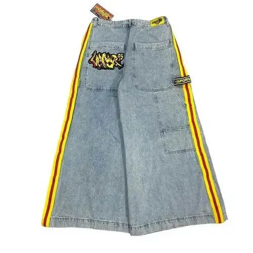 Street Casual Fire Baggy Denim