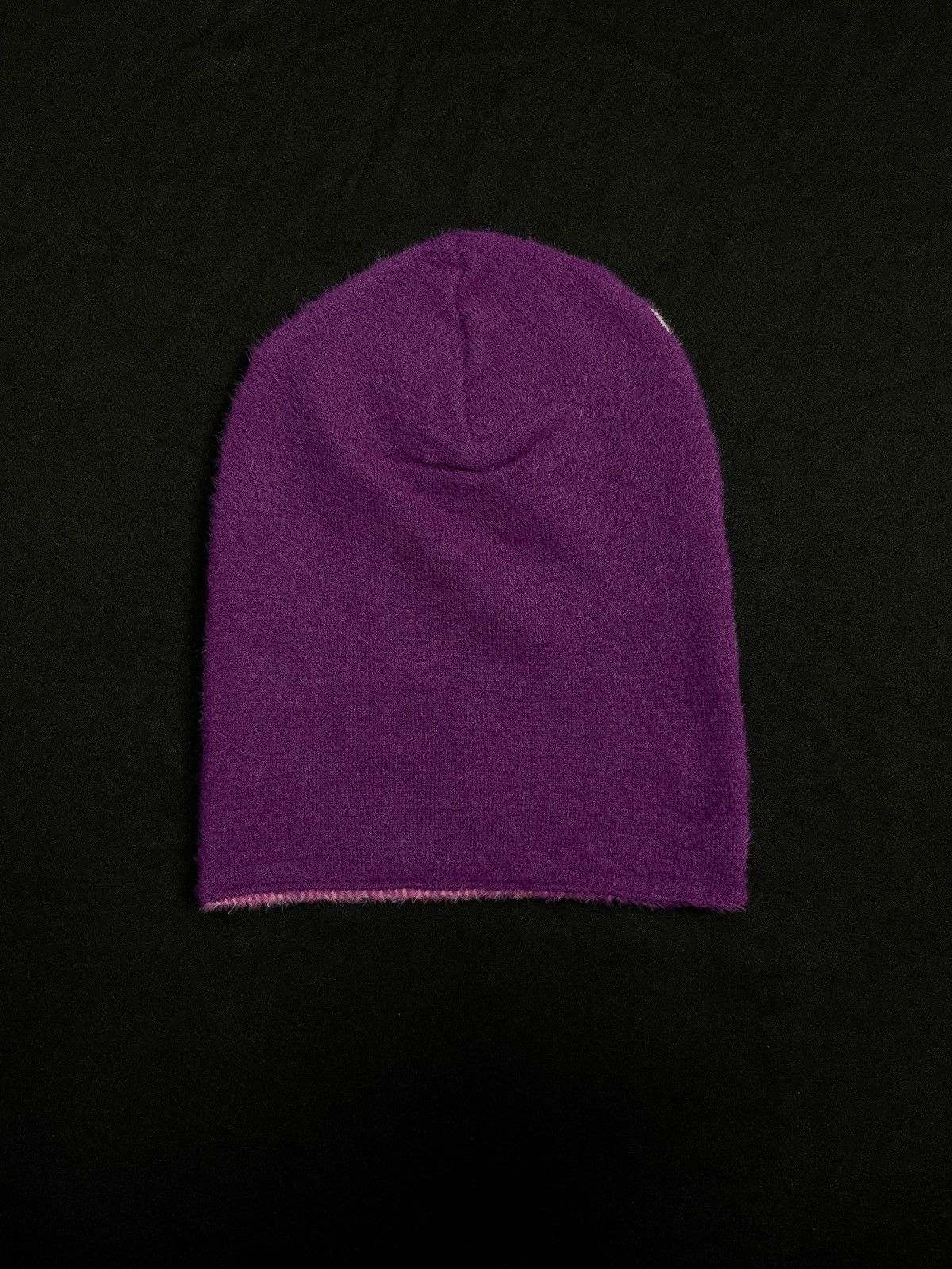 Japanese Brand Chief Keef Glo Gang Graphic No Cuff Purple Mohair Beanie Hat Size ONE SIZE - 4 Thumbnail