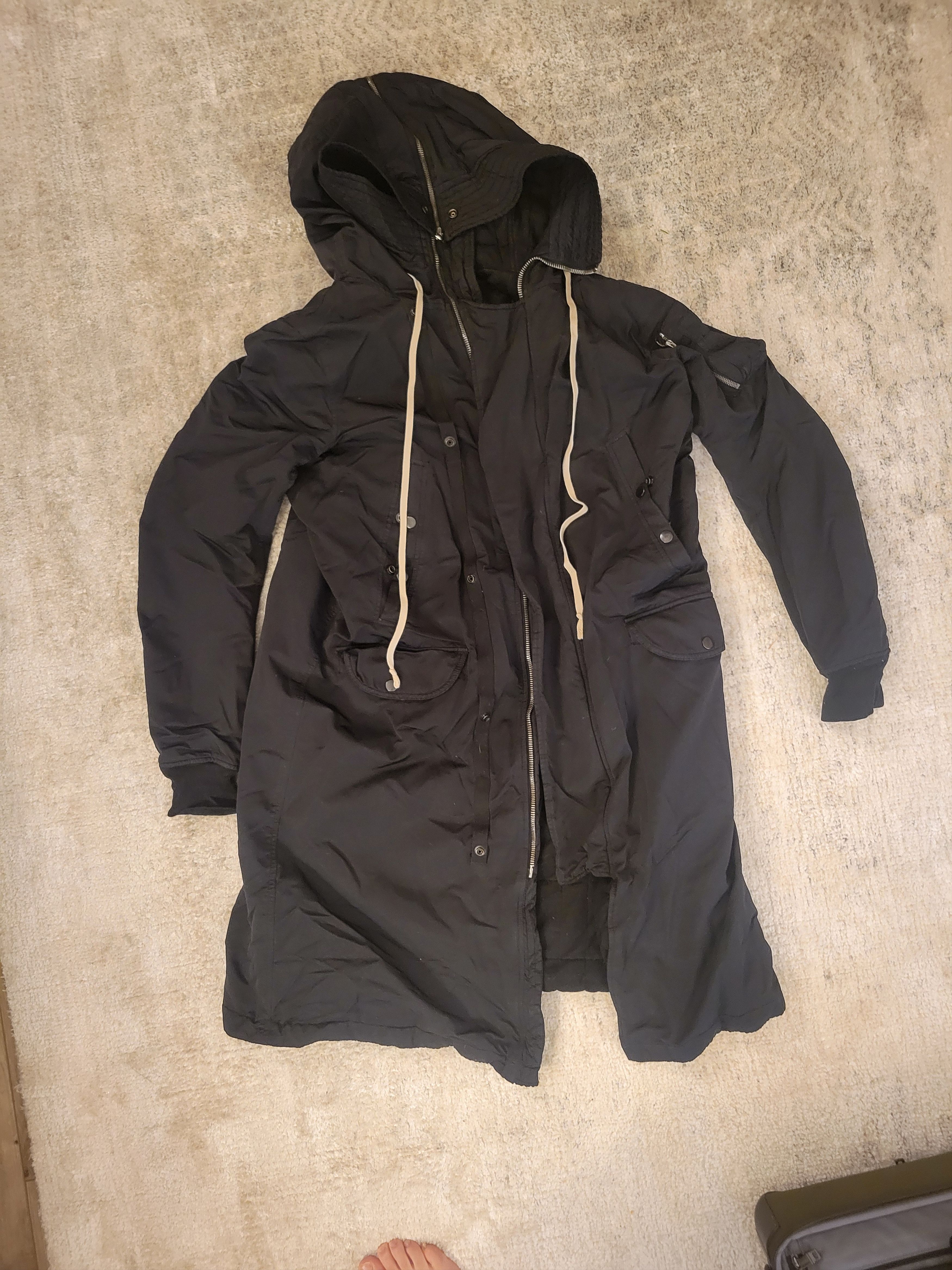 Rick Owens Drkshdw Rick owens darkshdw hood bomber long Size US M / EU 48-50 / 2 - 4 Thumbnail
