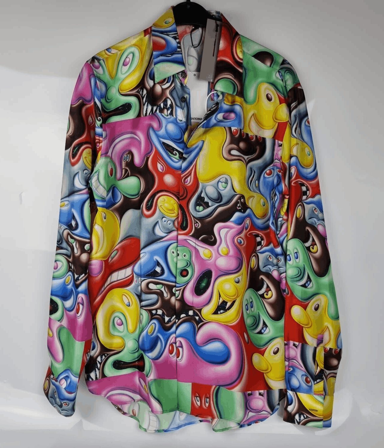 image of Dior Homme X Kenny Scharf Silk Shirt Size 38 New, Men's