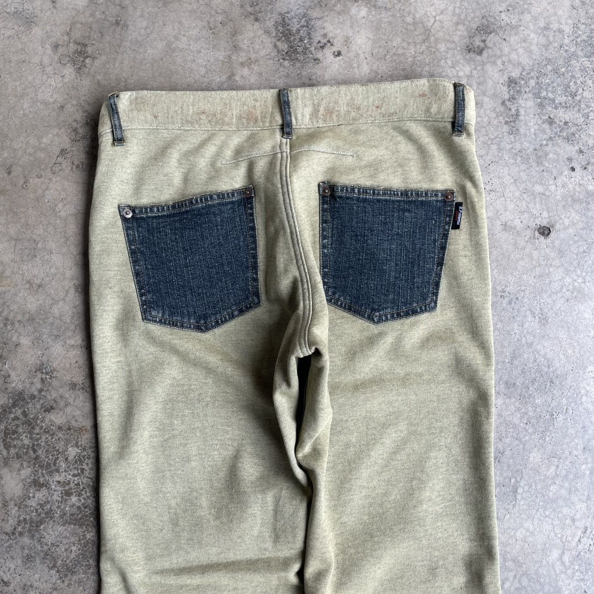 Renoma 🔥Vintage Renoma Hybrid Two Tone Flare Denim Pants Size US 32 / EU 48 - 5 Thumbnail