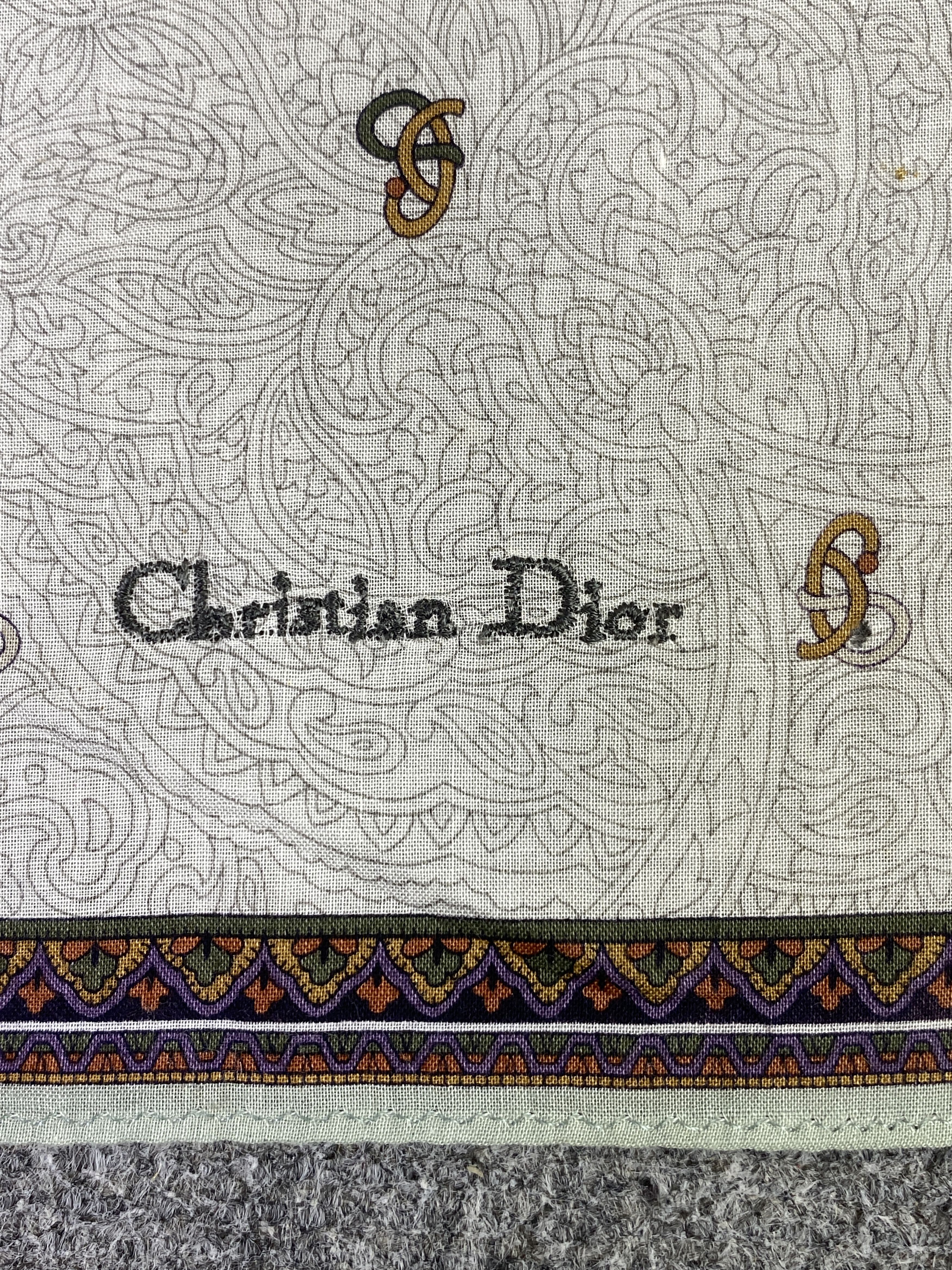 Christian Dior Monsieur Christian Dior Handkerchief / Neckerchief KT0237 Size ONE SIZE - 7 Thumbnail