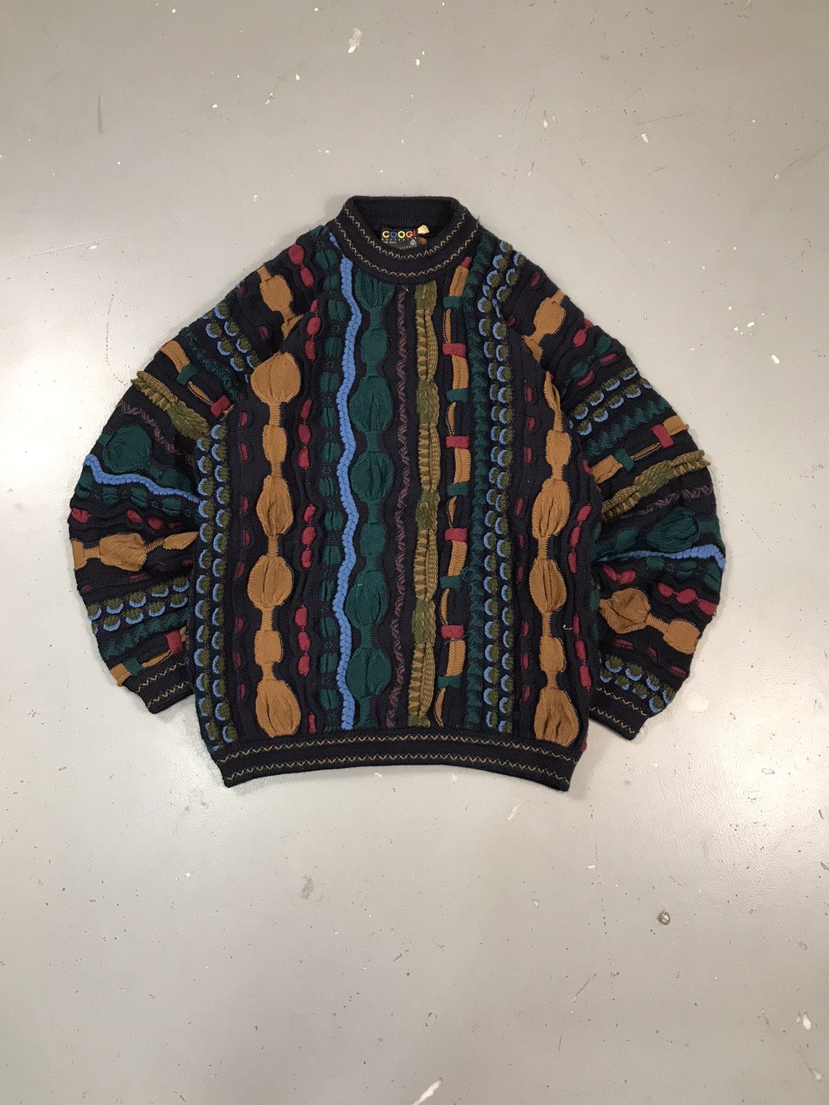 Coogi × Vintage Vintage Coogi 3D multiplayer knit sweater Size US S / EU 44-46 / 1 - 1 Thumbnail
