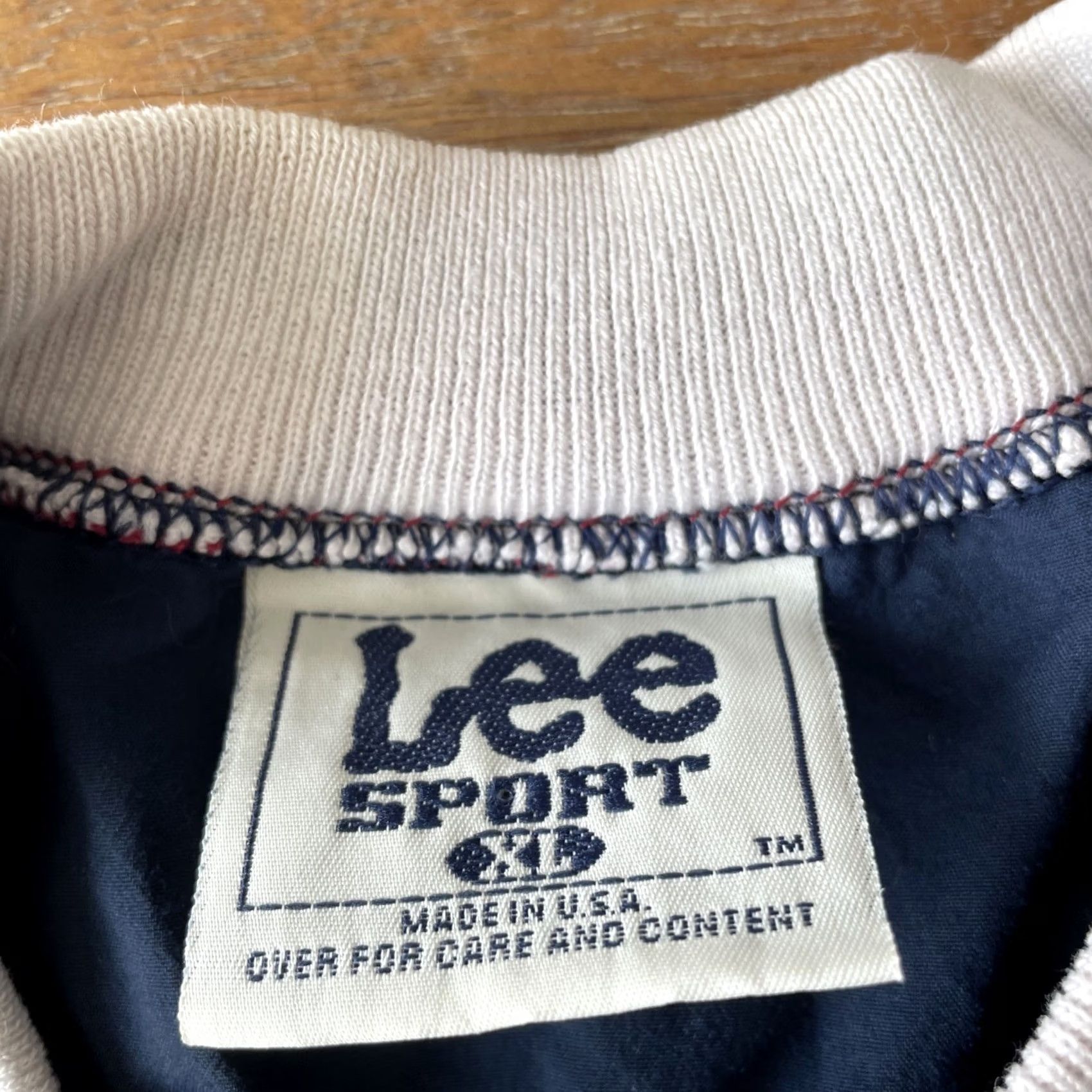 Lee VINTAGE Lee Windbreaker Mens XL Baseball MLB Pullover Longsleeve Blue Size US XL / EU 56 / 4 - 3 Thumbnail