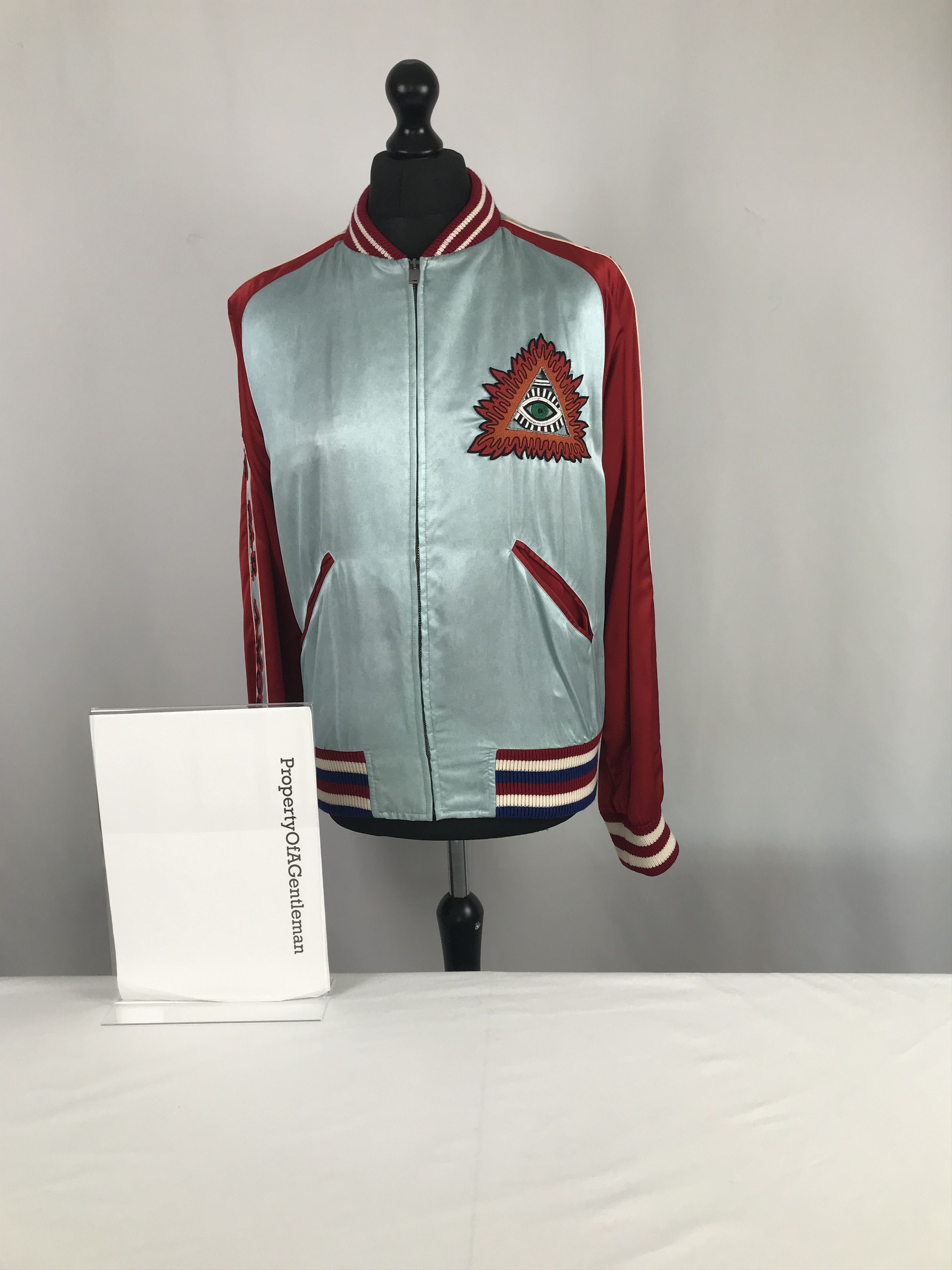 Gucci Gucci Silk Bomber Jacket With Floral Printed Designs Size US M / EU 48-50 / 2 - 10 Thumbnail