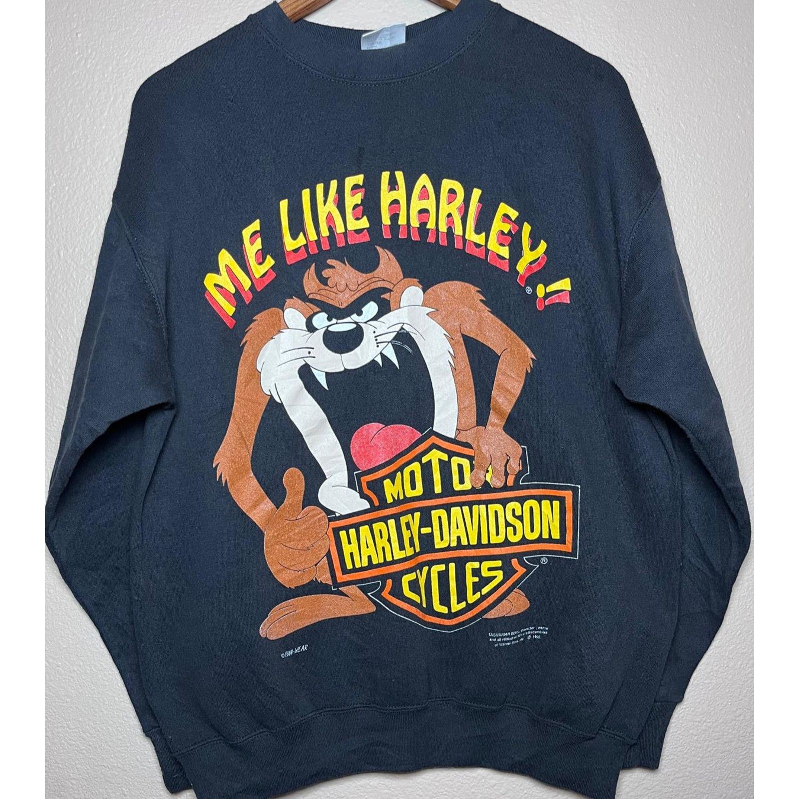 Harley Davidson 🌀 Harley-Davidson x Taz Sweatshirt – Size L Size L / US 10 / IT 46 - 1 Thumbnail