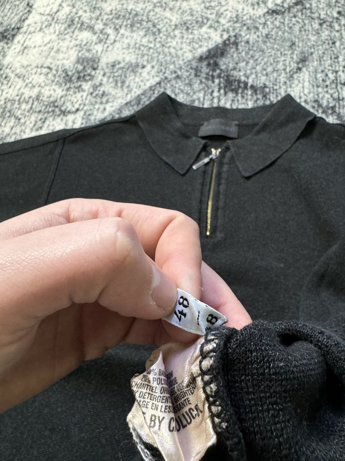 Carlo Colucci × Vintage Vintage Carlo Colucci Sweater 1/4 Zip Y2K style 90s Size US M / EU 48-50 / 2 - 6 Thumbnail