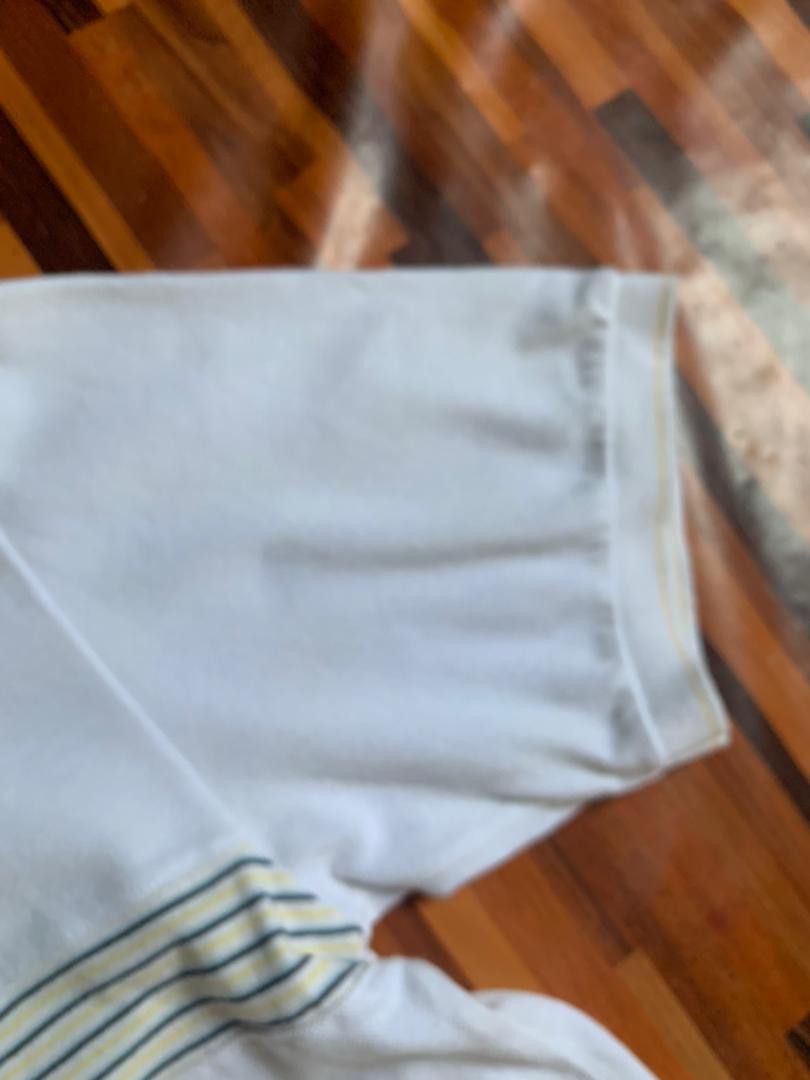 Vintage E34 Vintage 80’s Crocodile WHITE POLO SINGE STICH Size US L / EU 52-54 / 3 - 3 Thumbnail