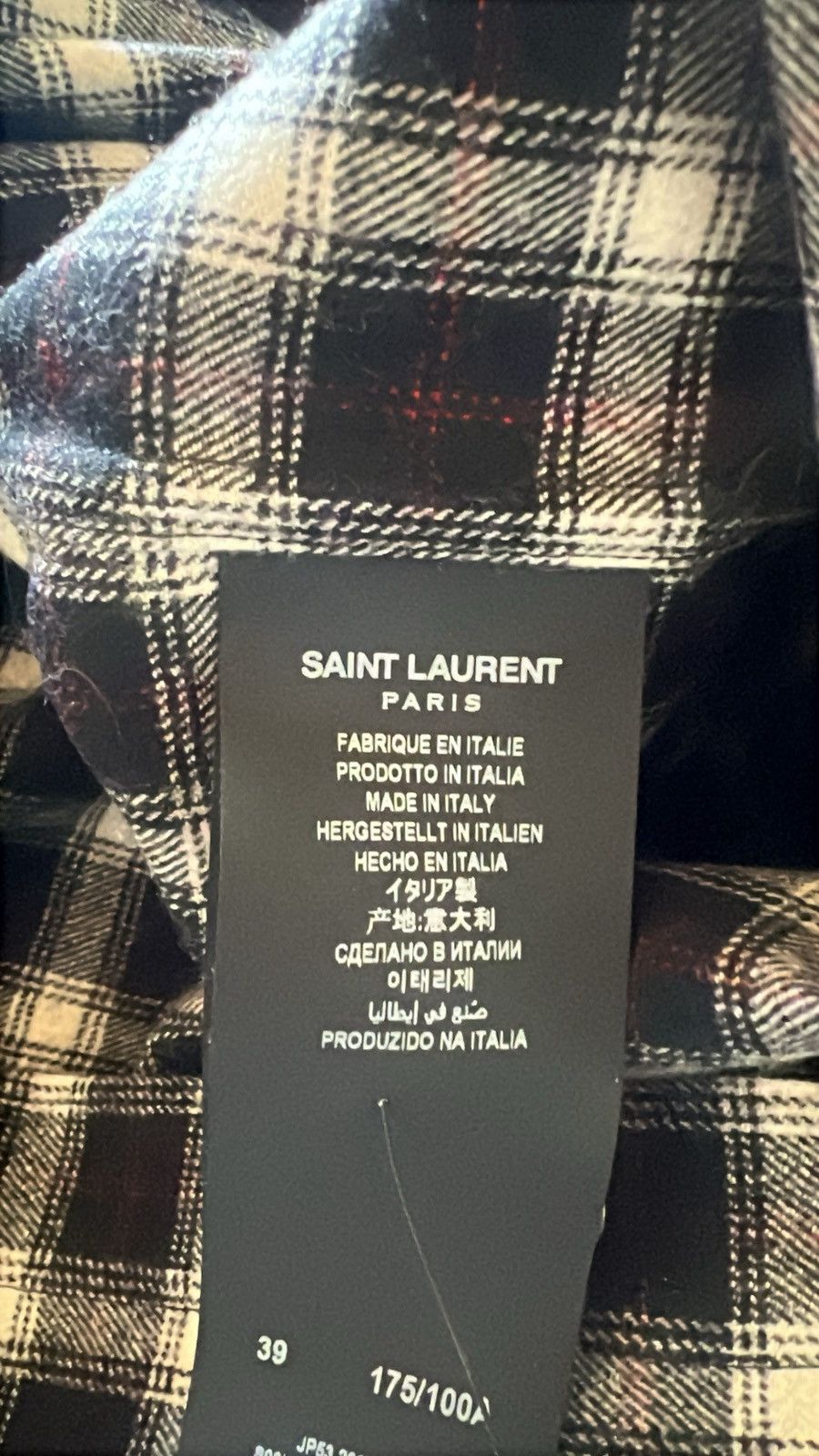 Saint Laurent Paris Saint Laurent Paris Pre-Fall 2020 Wool-Blend Overshirt Size US M / EU 48-50 / 2 - 7 Thumbnail