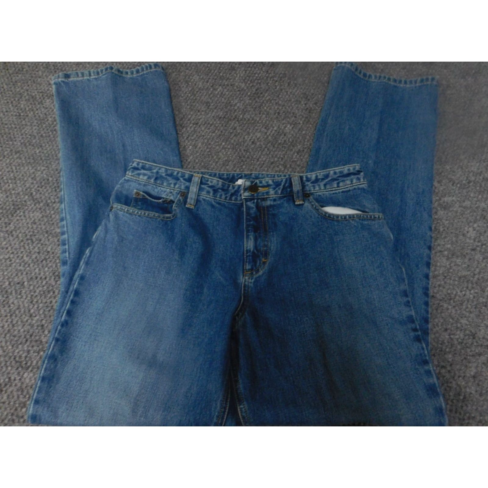 Loft LOFT Jeans Women 8 Blue Straight Denim Regular 31in Inseam Zip Pockets Stretch Designer Vintage No Size 30" / US 8 / IT 44 - 2 Thumbnail