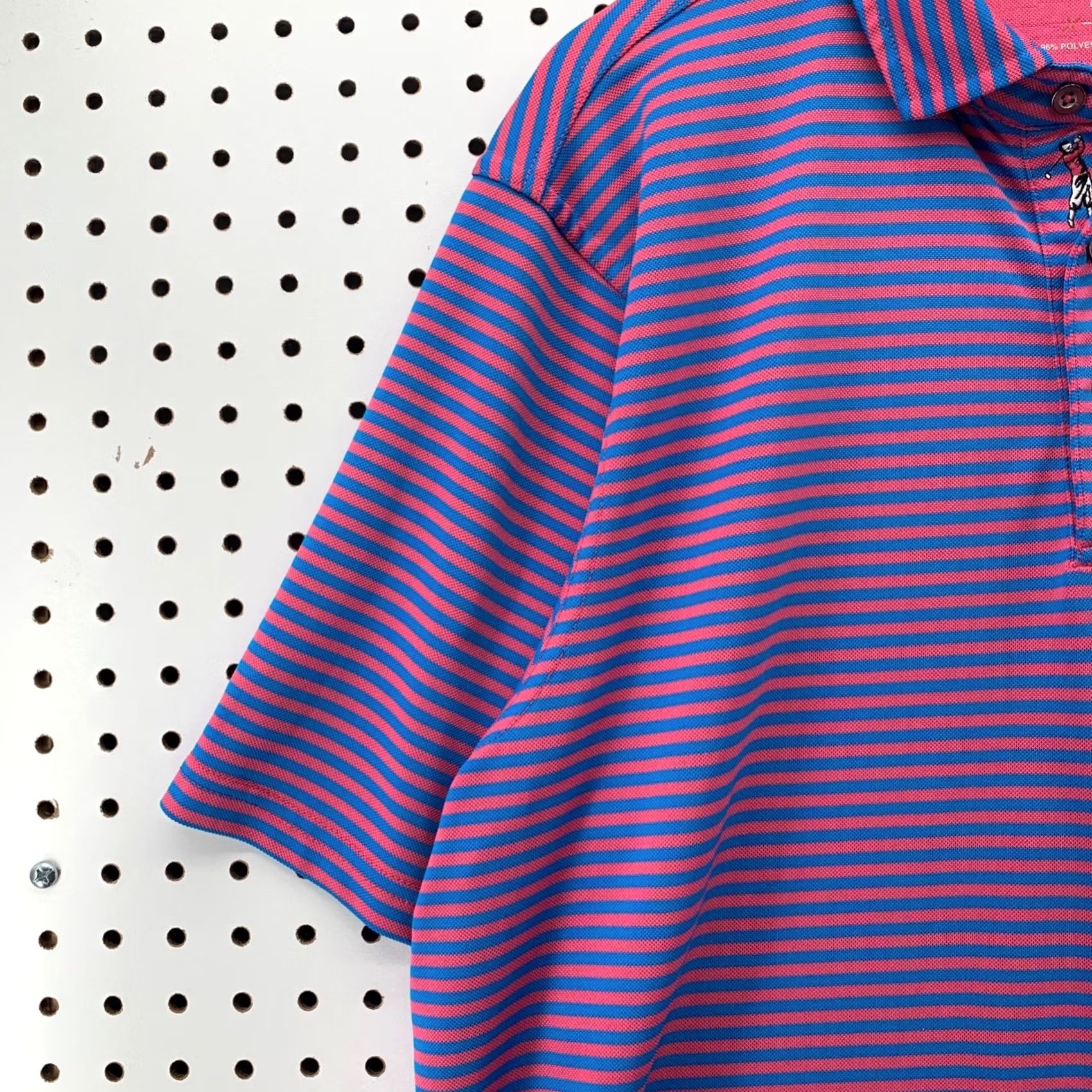Vintage Bobby Jones Polo Shirt Men L Purple Pink Striped Briar Ridge Size US L / EU 52-54 / 3 - 3 Thumbnail