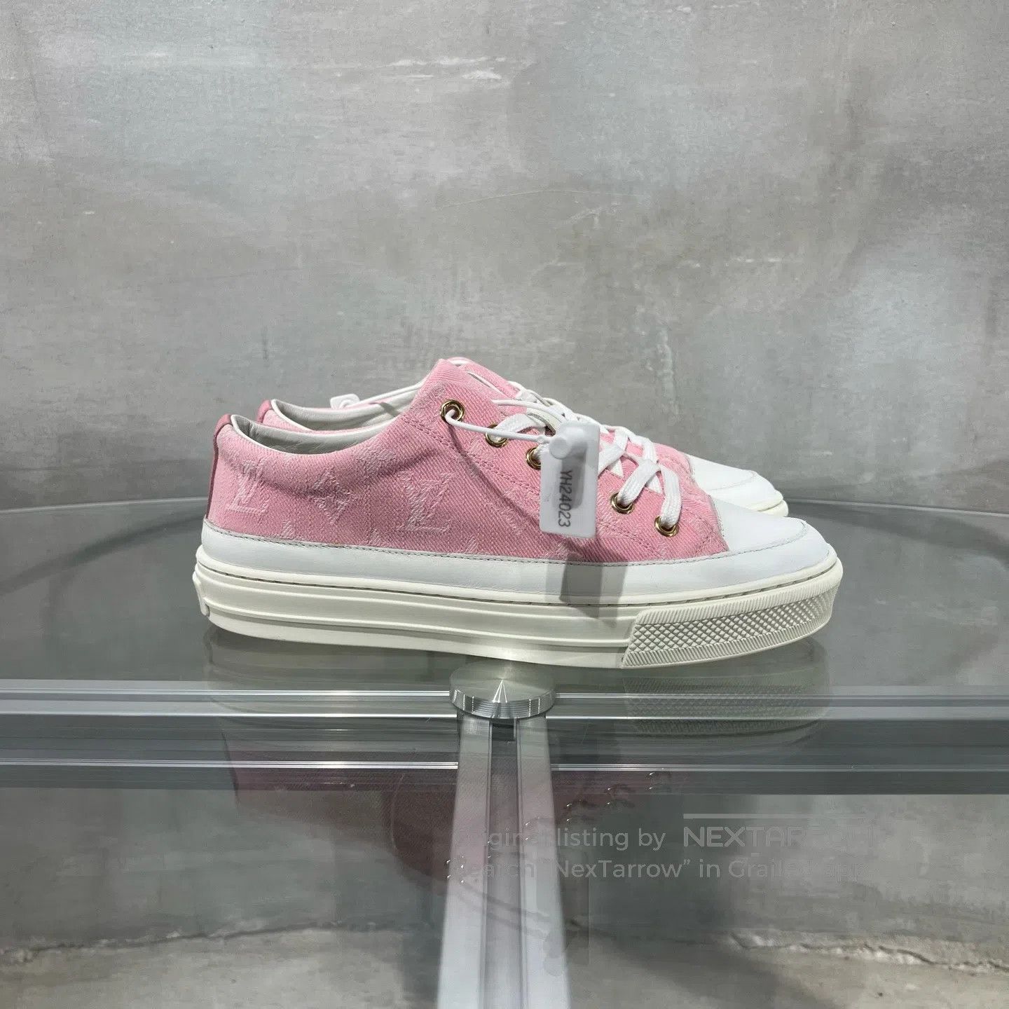 Louis Vuitton Louis Vuitton Man Yi Canvas Shoes Pink Size US 5.5 / IT 35.5 - 4 Thumbnail