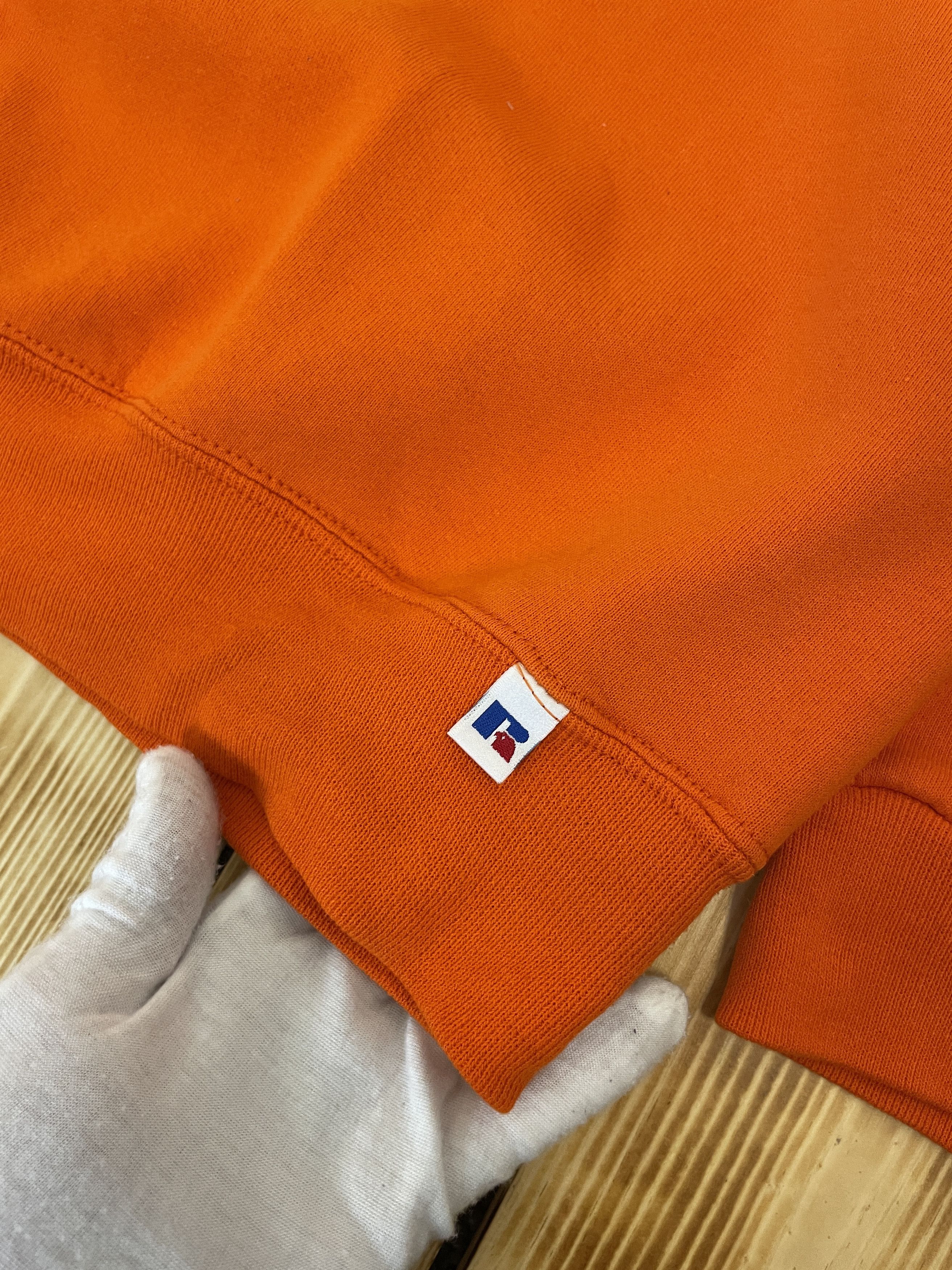 Russell Athletic Y2K Russell Athletic Blank Orange Sweatshirt Size US XXL / EU 58 / 5 - 5 Thumbnail