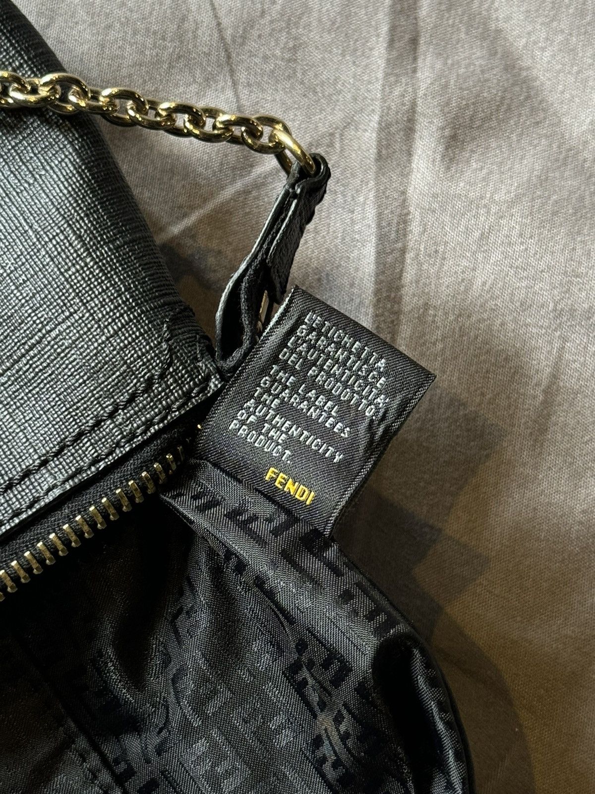 Fendi Fendi Black Zucca Coated Canvas Accessories Pochette Size ONE SIZE - 12 Thumbnail