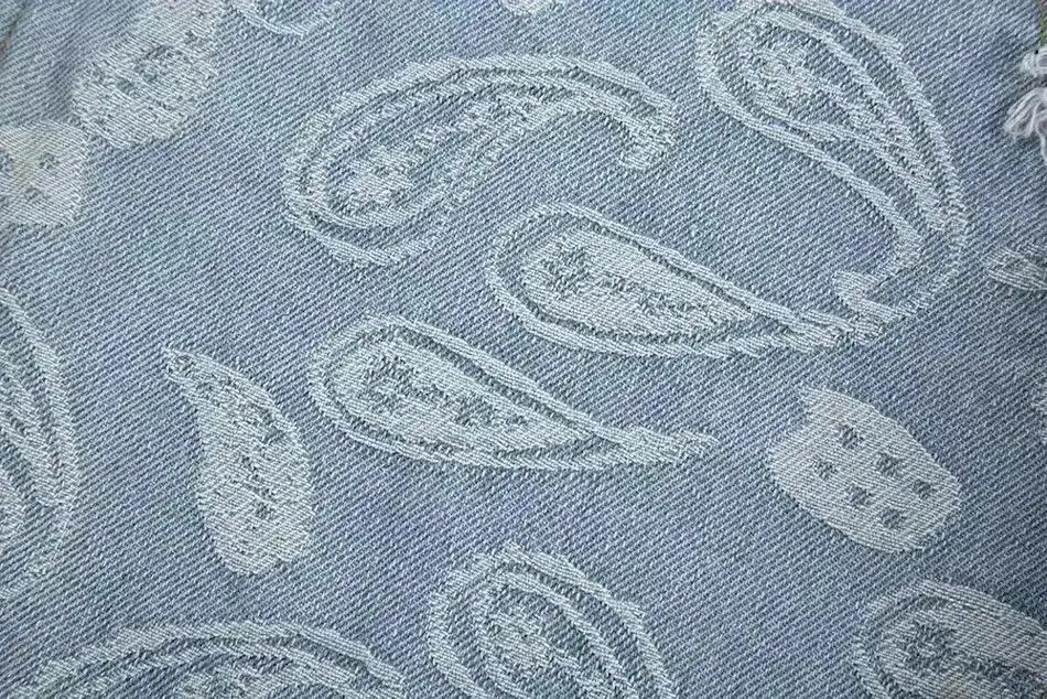Japanese Brand Y2k Double Knee Paisley Denim Jeans Size US 32 / EU 48 - 6 Thumbnail