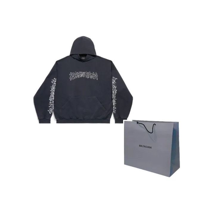 Balenciaga Balenciaga SS24 New Year Graphic Hoodie Size US L / EU 52-54 / 3 - 1 Thumbnail